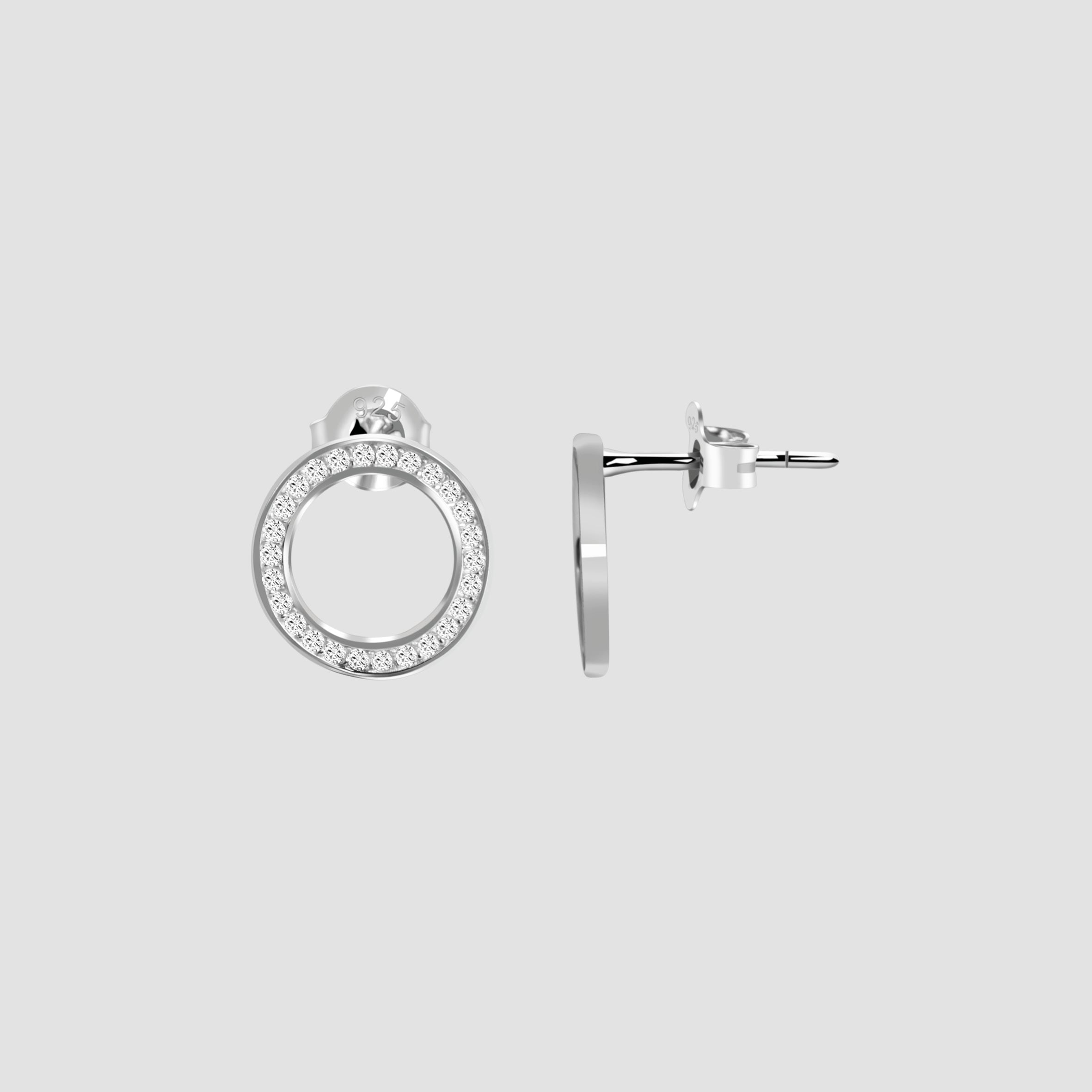 Adelia´s Paar Ohrhänger "Ohrringe – Ohrstecker aus 925 Silber mit Zirkonia" Ideal als Geschenk – dezent und elegant