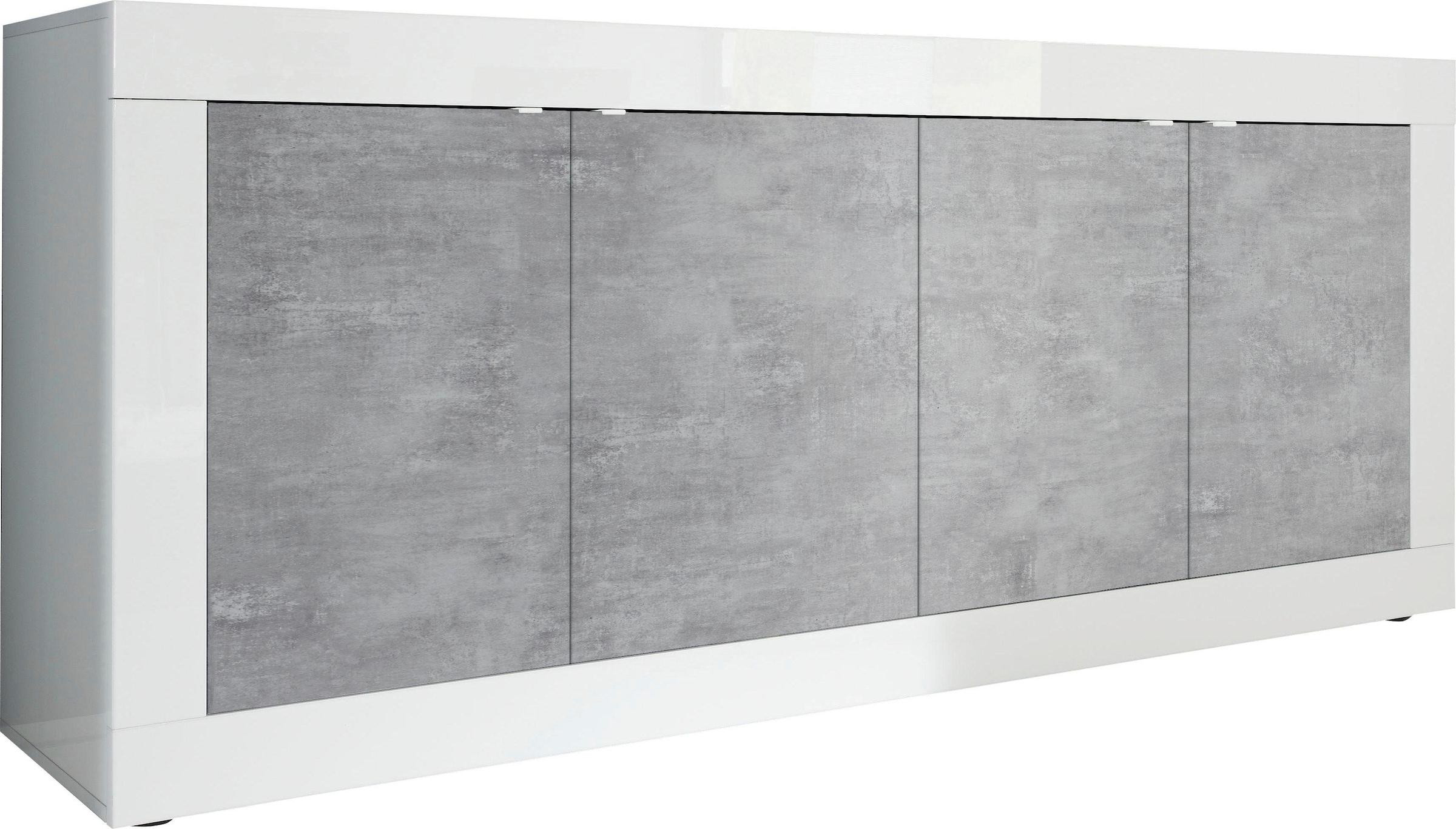 INOSIGN Sideboard »Basic Breite 207 cm, Kommode 4 Türen, Anrichte,«, Metallgriff, moderne Rahmenoptik, viel Stauraum, Farbauswahl