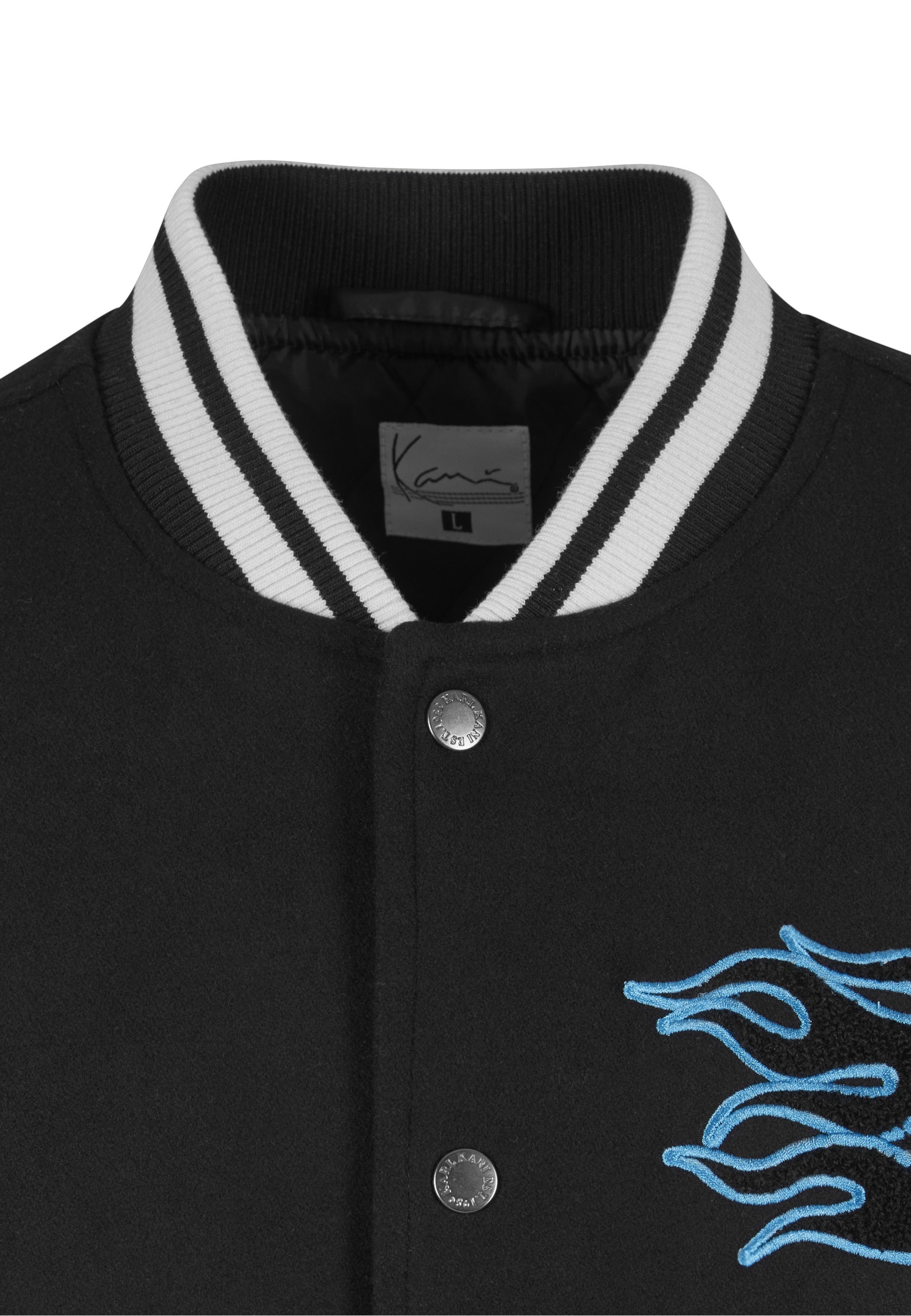 Thumbnail - Karl Kani Collegejacke "Karl Kani Kani Amor Flames College Jacket" 1 Stk. tlg. ohne Kapuze