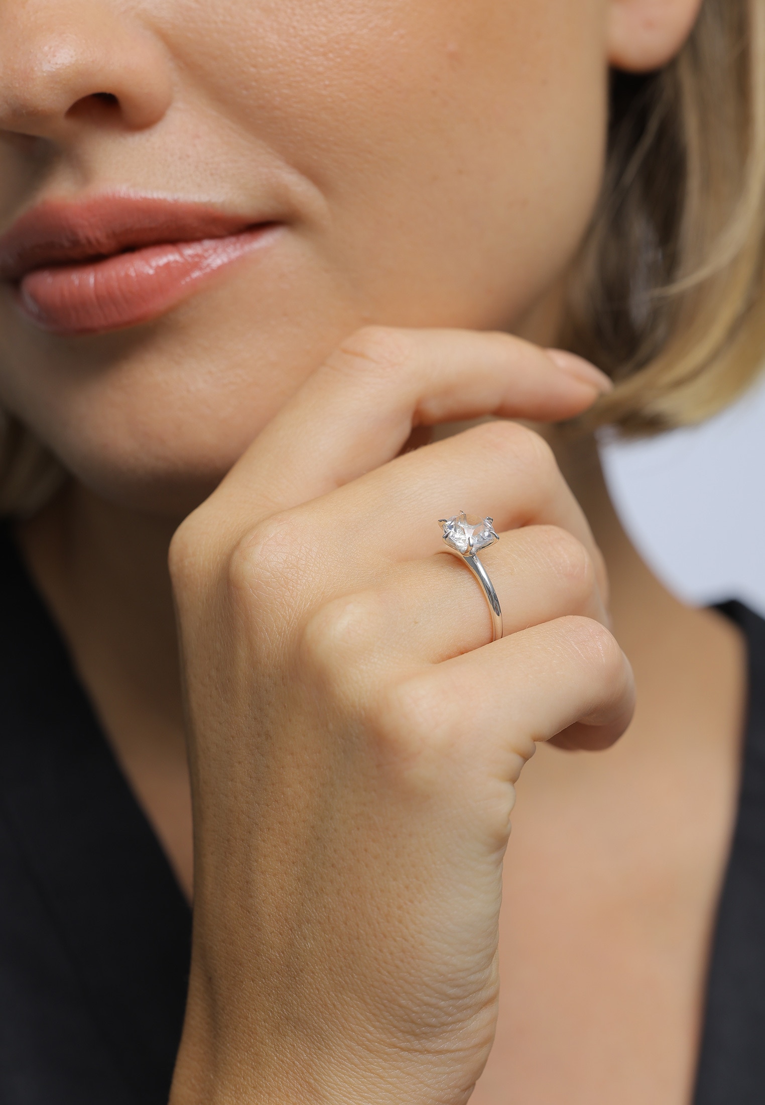 Elli Verlobungsring »Ring Verlobungsring Kristalle 925 Silber«