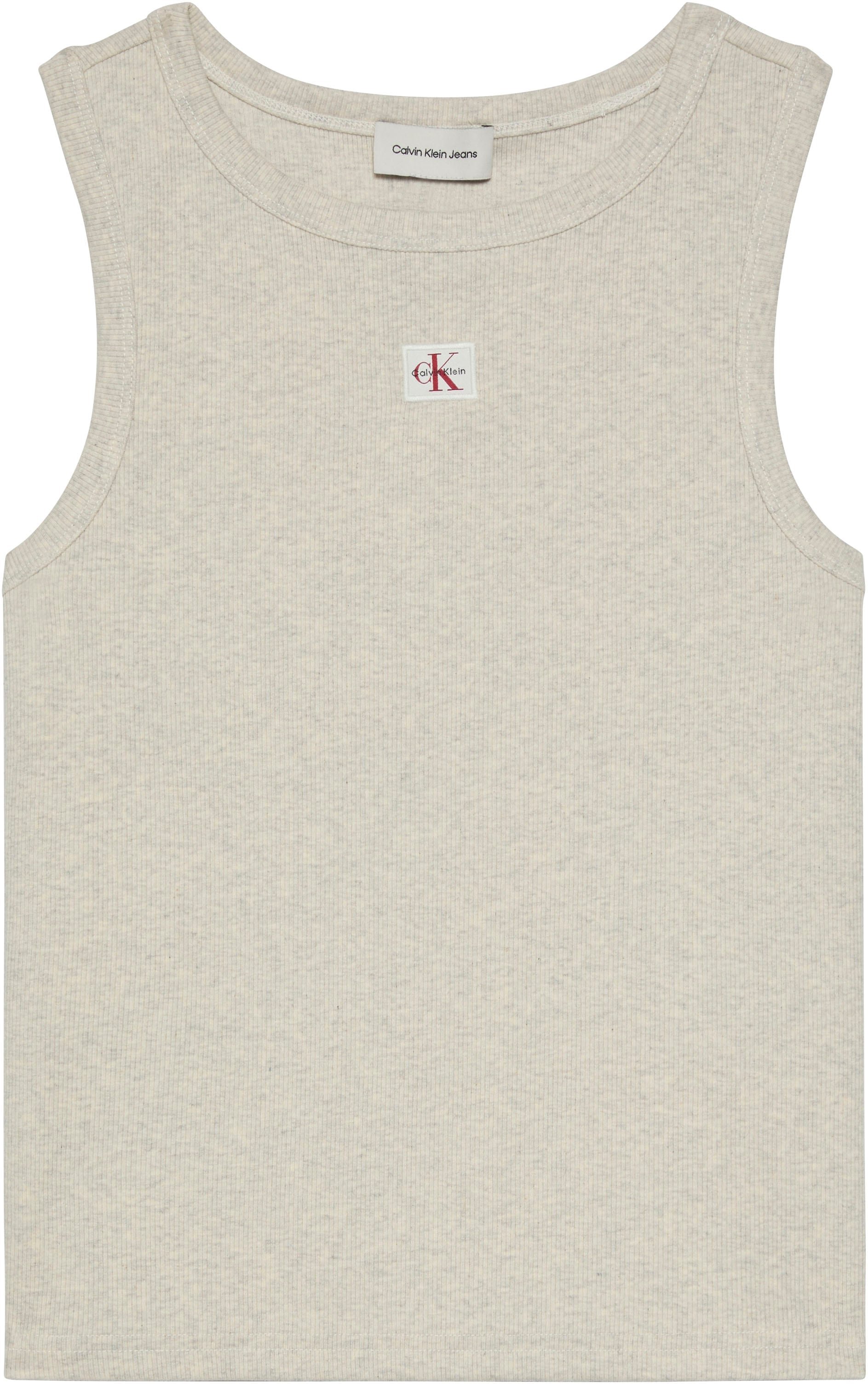 Calvin Klein Jeans Tanktop "A - WVN LBL 2X2 CTTN" Mit Rundhalsausschnitt günstig online kaufen