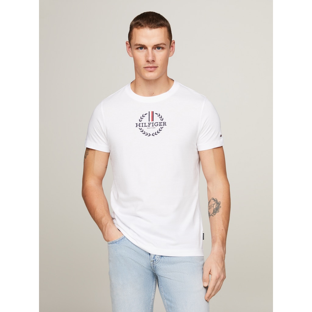 Tommy Hilfiger T-Shirt »GLOBAL STRIPE WREATH TEE«
