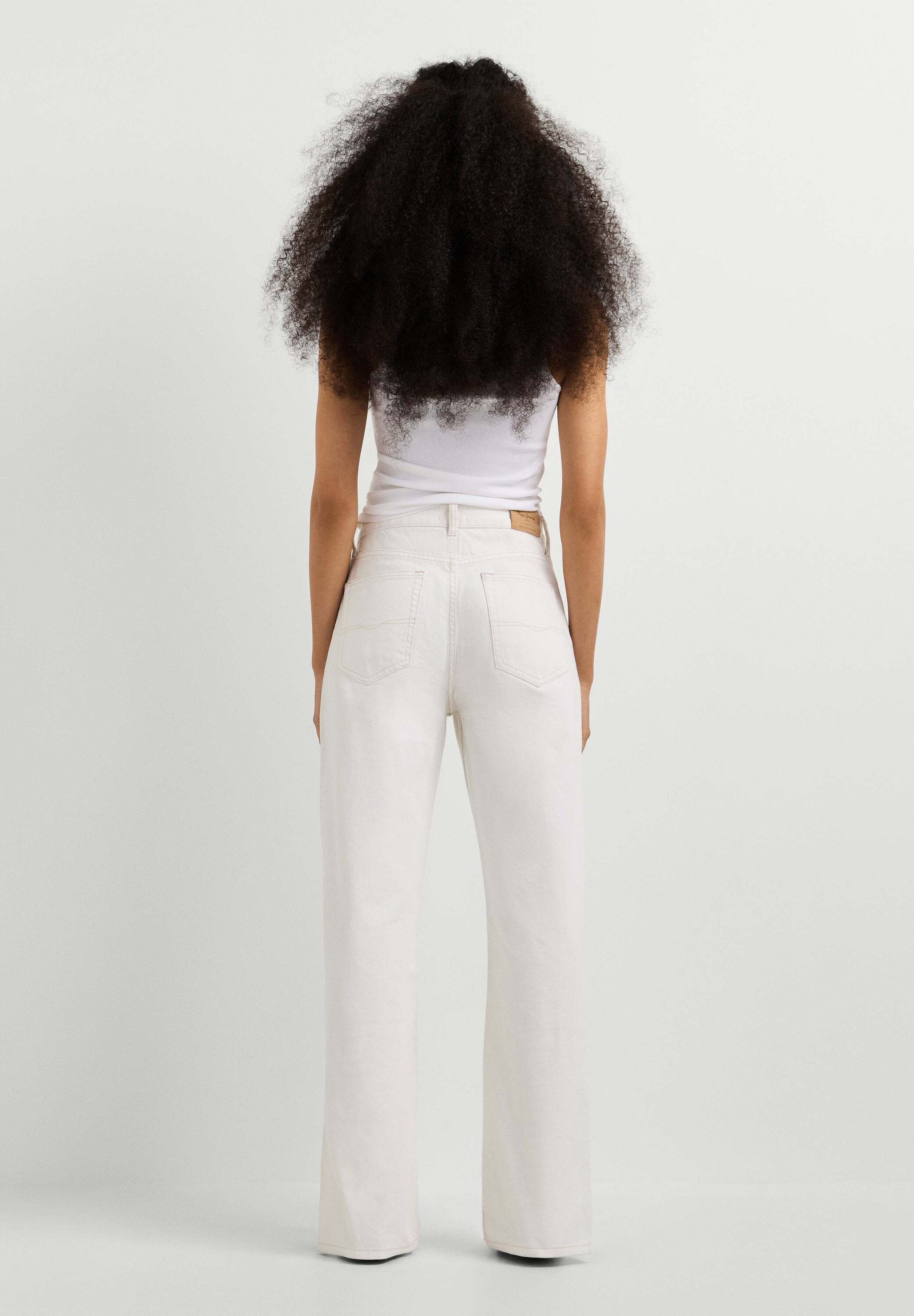 Pepe Jeans Straight-Jeans »straight leg jeans EDEN HW STRAIGHT ECRU«