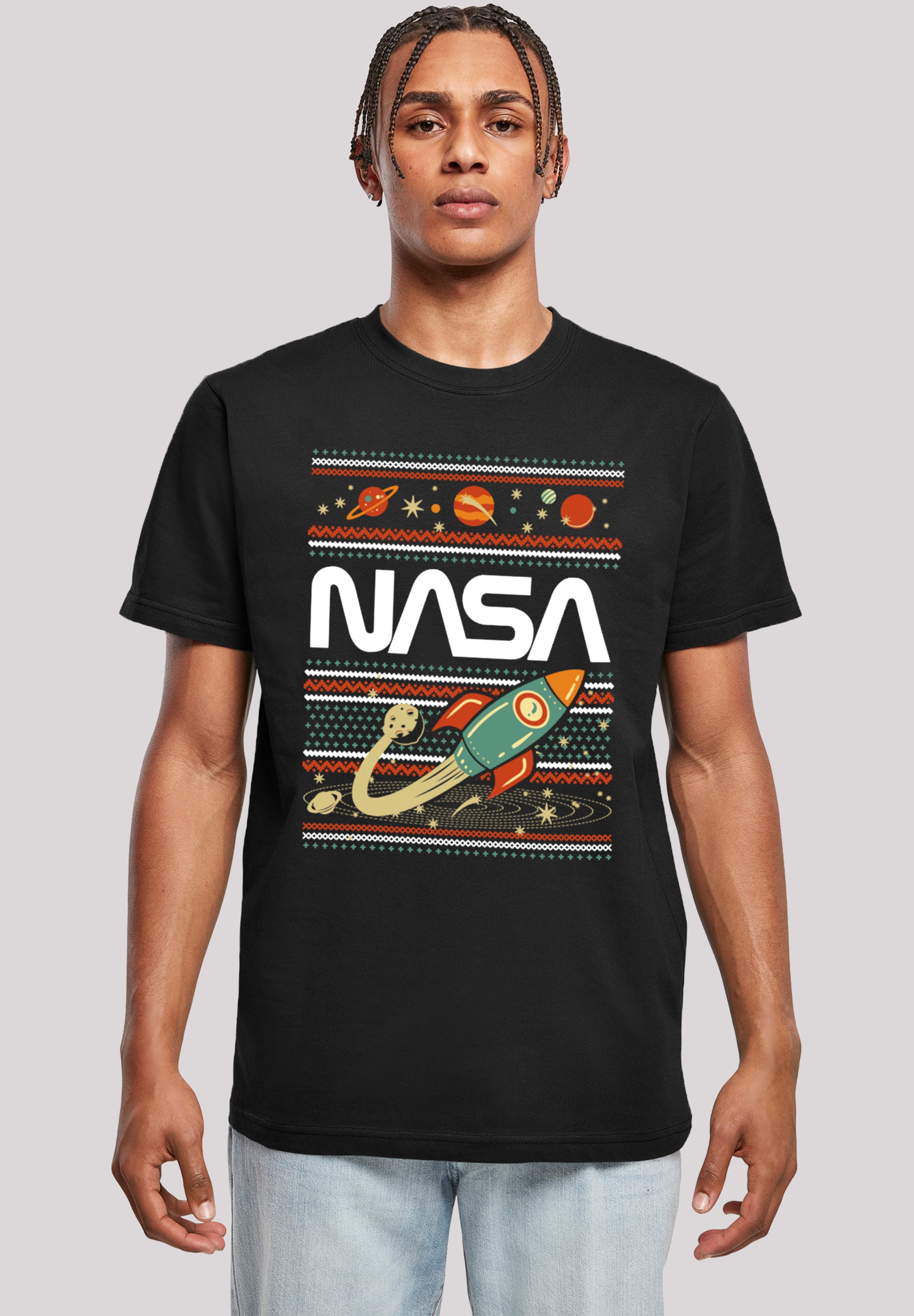 F4NT4STIC T-Shirt "NASA Isle", Herren,Premium Merch,Regular-Fit,Basic,Bedru günstig online kaufen
