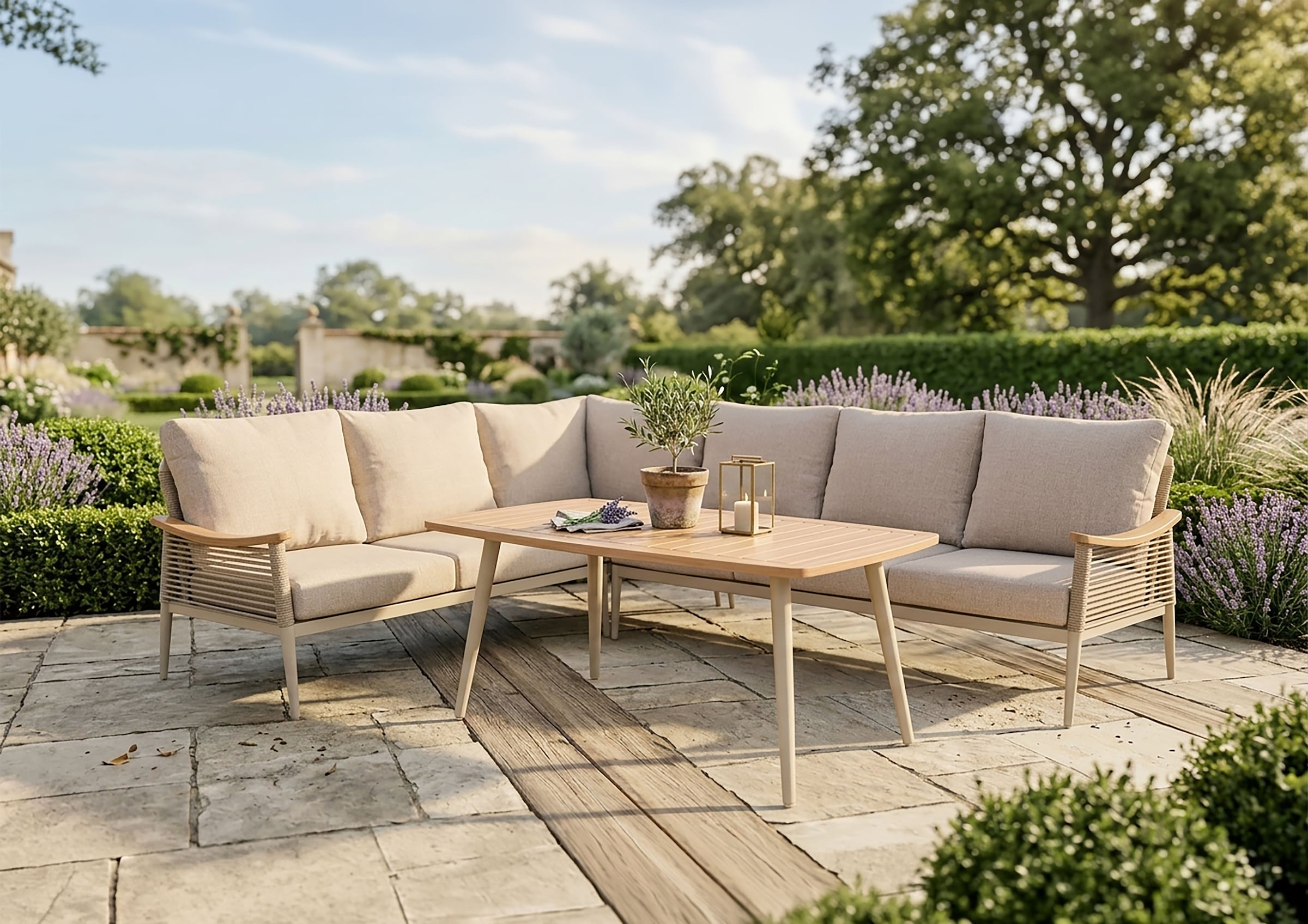 Garden Pleasure Gartenlounge-Set »TULUM« Set, 6 tlg. mit Polsterung, Eckgruppe