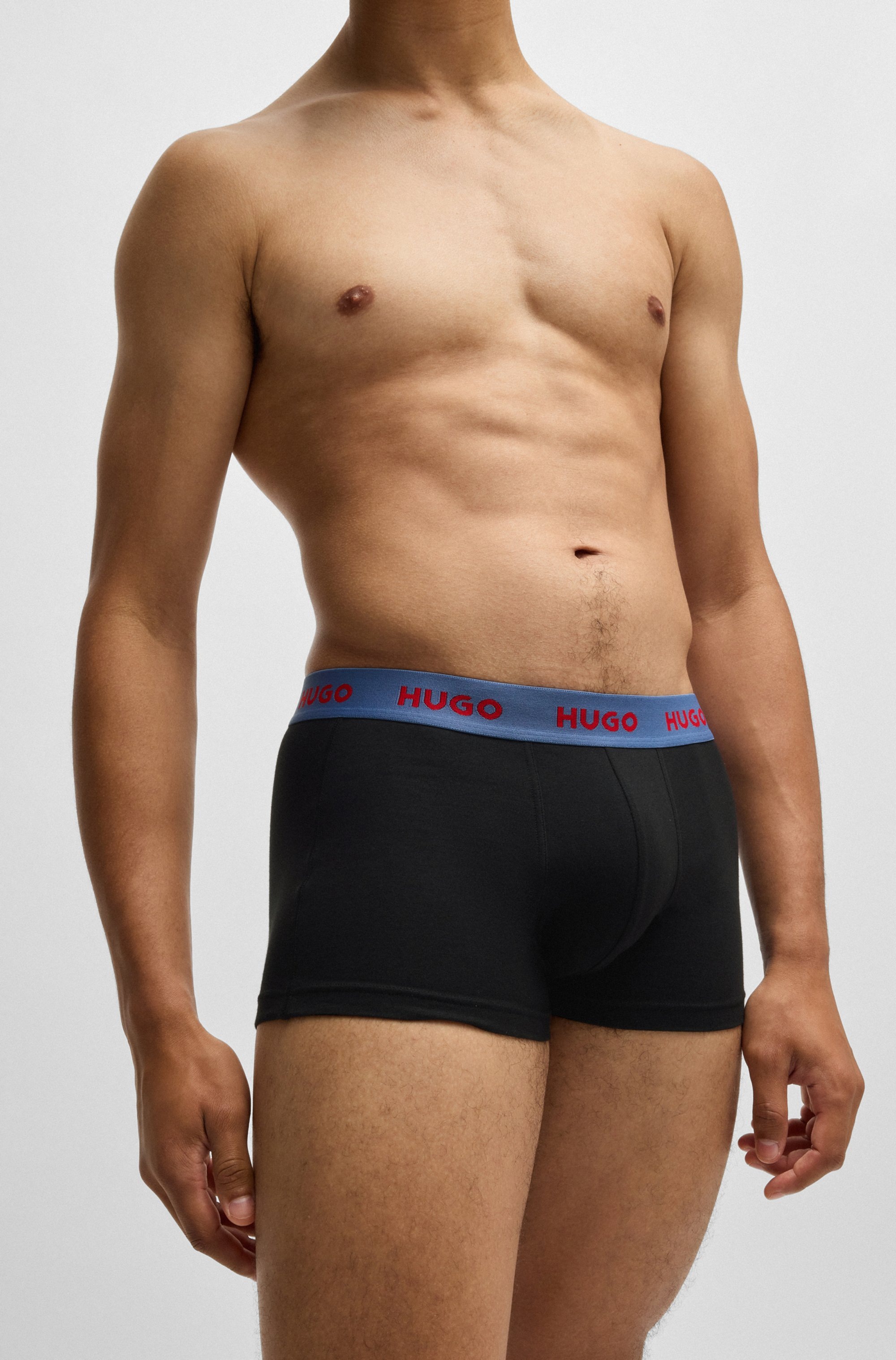 HUGO Underwear Trunk »TRUNK TRIPLET PACK«, (Packung, 3 St.), mit Logoschriftzug auf dem Bund