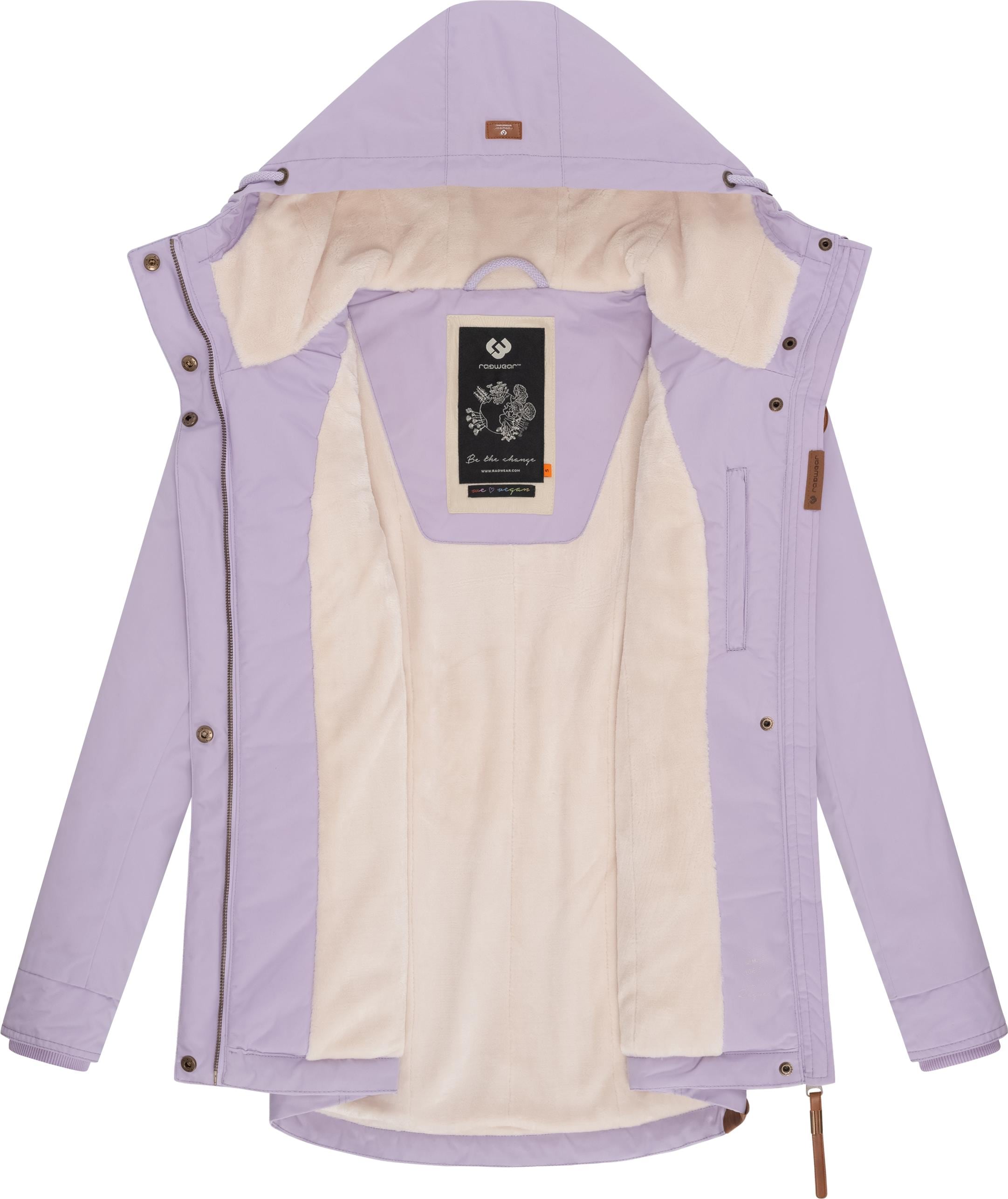 Ragwear Winterjacke »Monade«, mit Kapuze, Damen Winterparka mit Kapuze und m. Fleece gefüttert