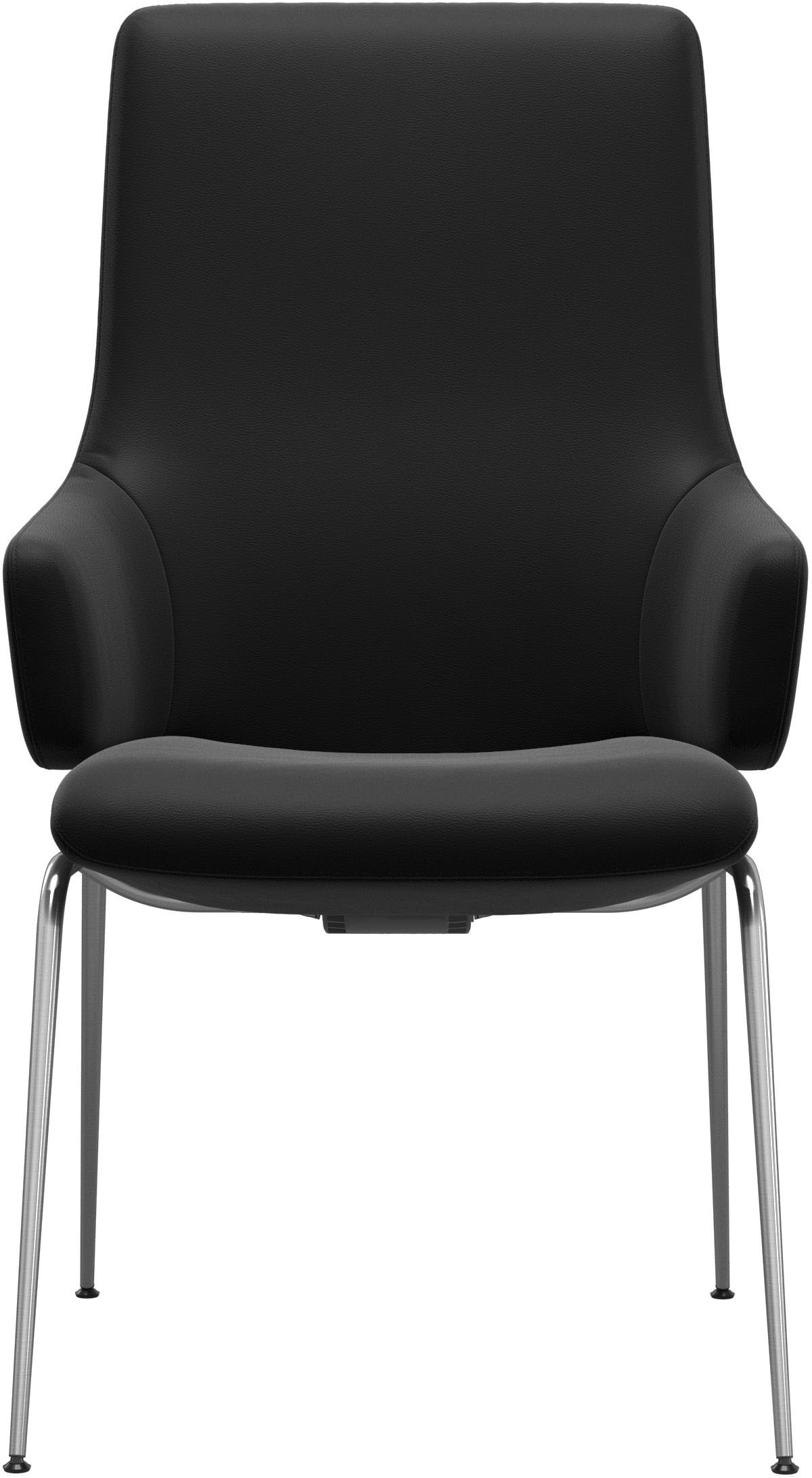 Stressless® Polsterstuhl »Laurel«, Leder PALOMA, High Back mit Armlehne, Größe L, mit Beinen aus Stahl in Schwarz matt