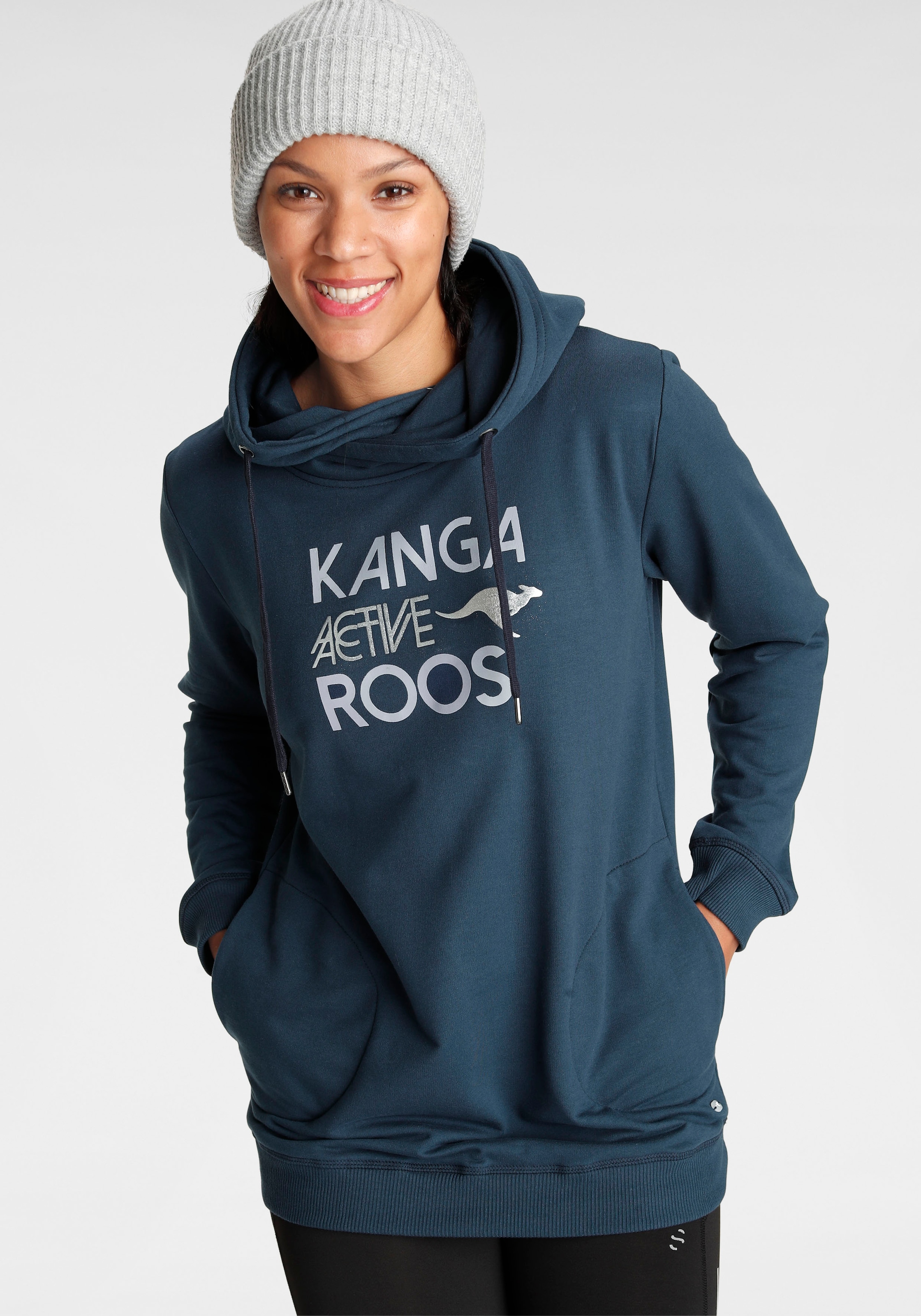 KangaROOS Sweatshirt, lange Ärmel, figurumspielende Passform