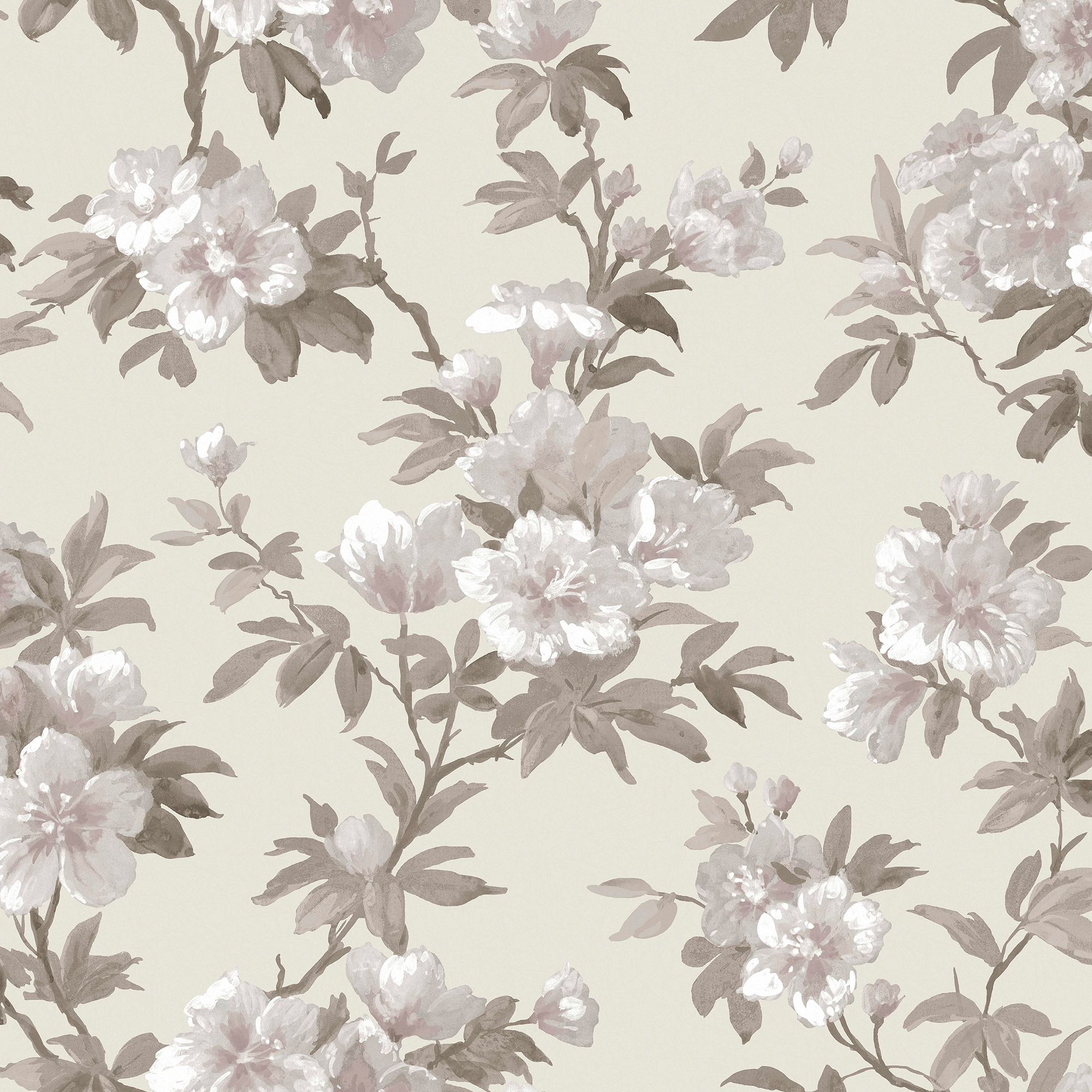 LAURA ASHLEY Vliestapete »Rosamund Natural«, geblümt, 10mx52cm (ca. 5m2)