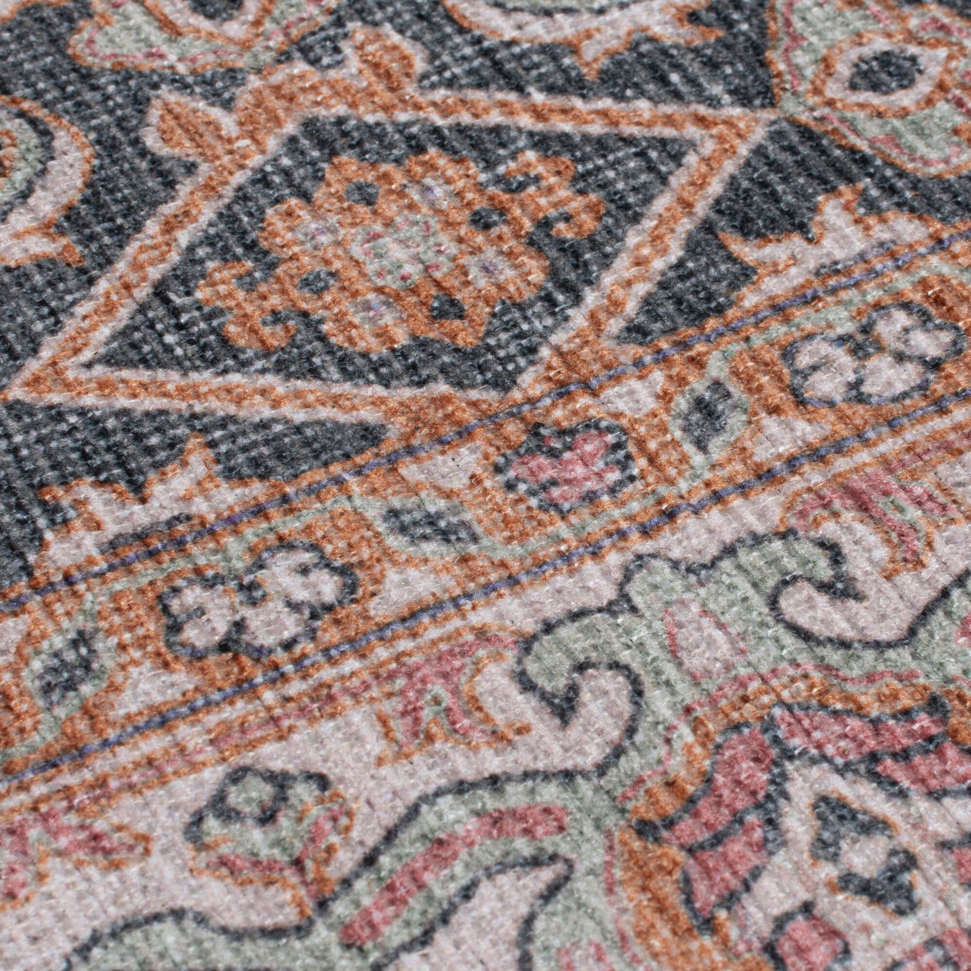 FLAIR RUGS Teppich »Briony«, rechteckig, 4 mm Höhe, Waschbarer Traditioneller Teppich