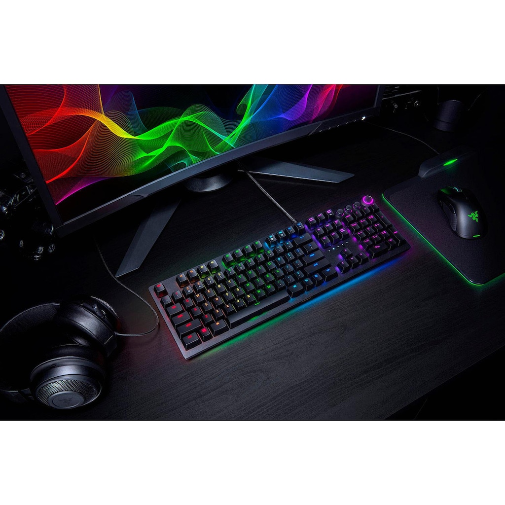 RAZER Gaming-Tastatur »Huntsman Elite«, (Ziffernblock-ergonomische Form)