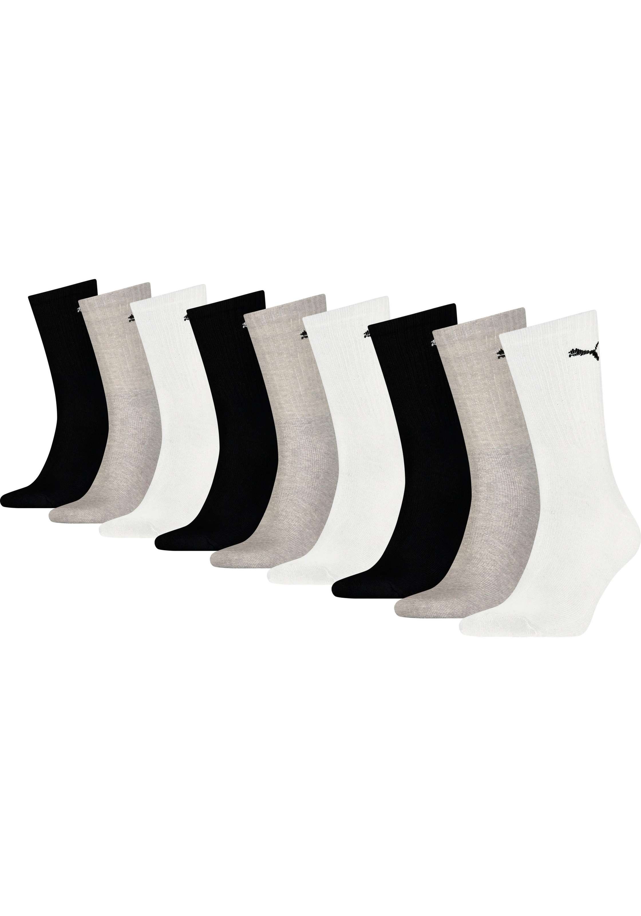 PUMA Sportsocken 9 Stk. tlg. Tennissocken, atmungsaktiv, feuchtigkeitsregul günstig online kaufen