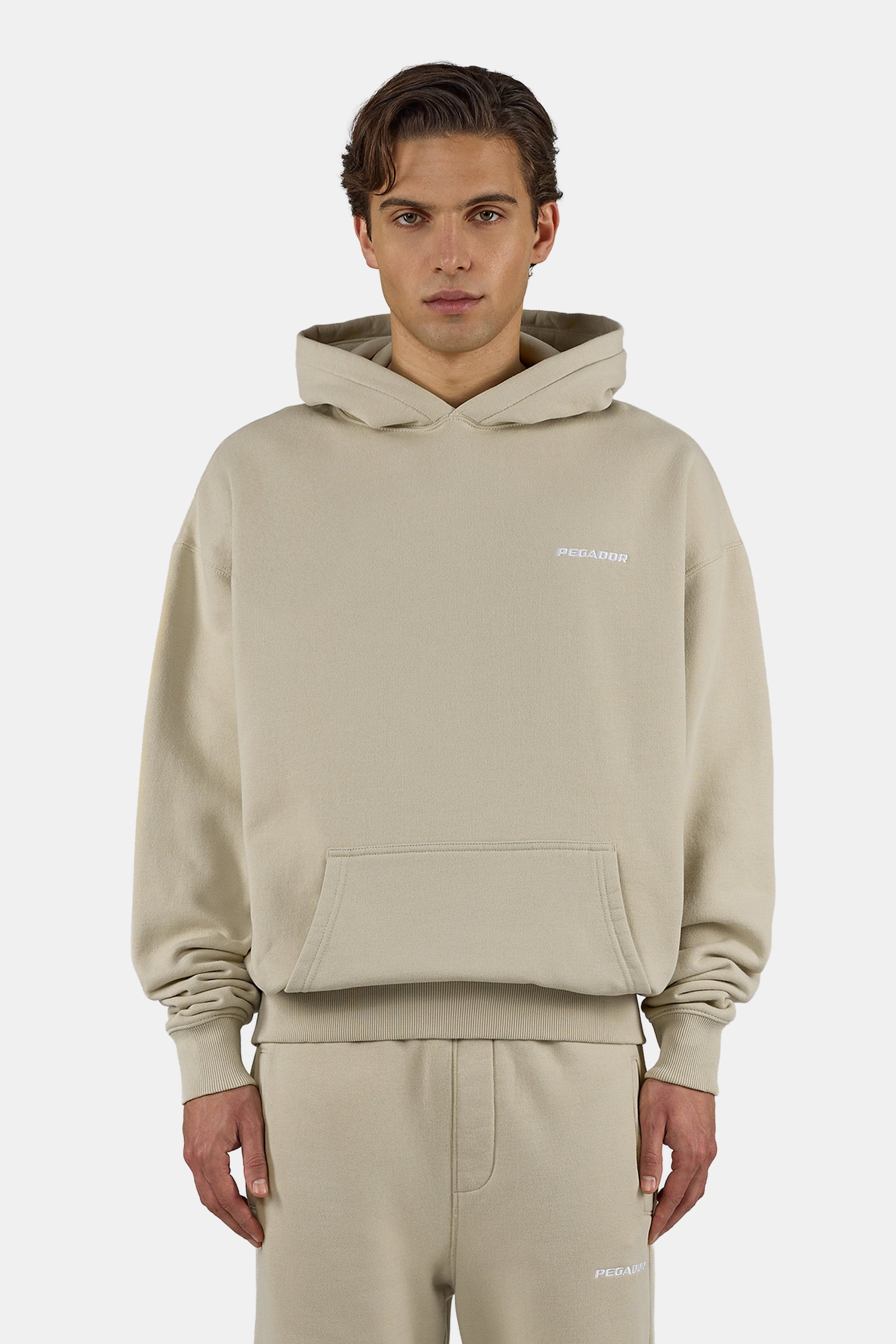 PEGADOR Kapuzensweatshirt "Logo Oversized Hoodie", Baumwollmischung, oversi günstig online kaufen