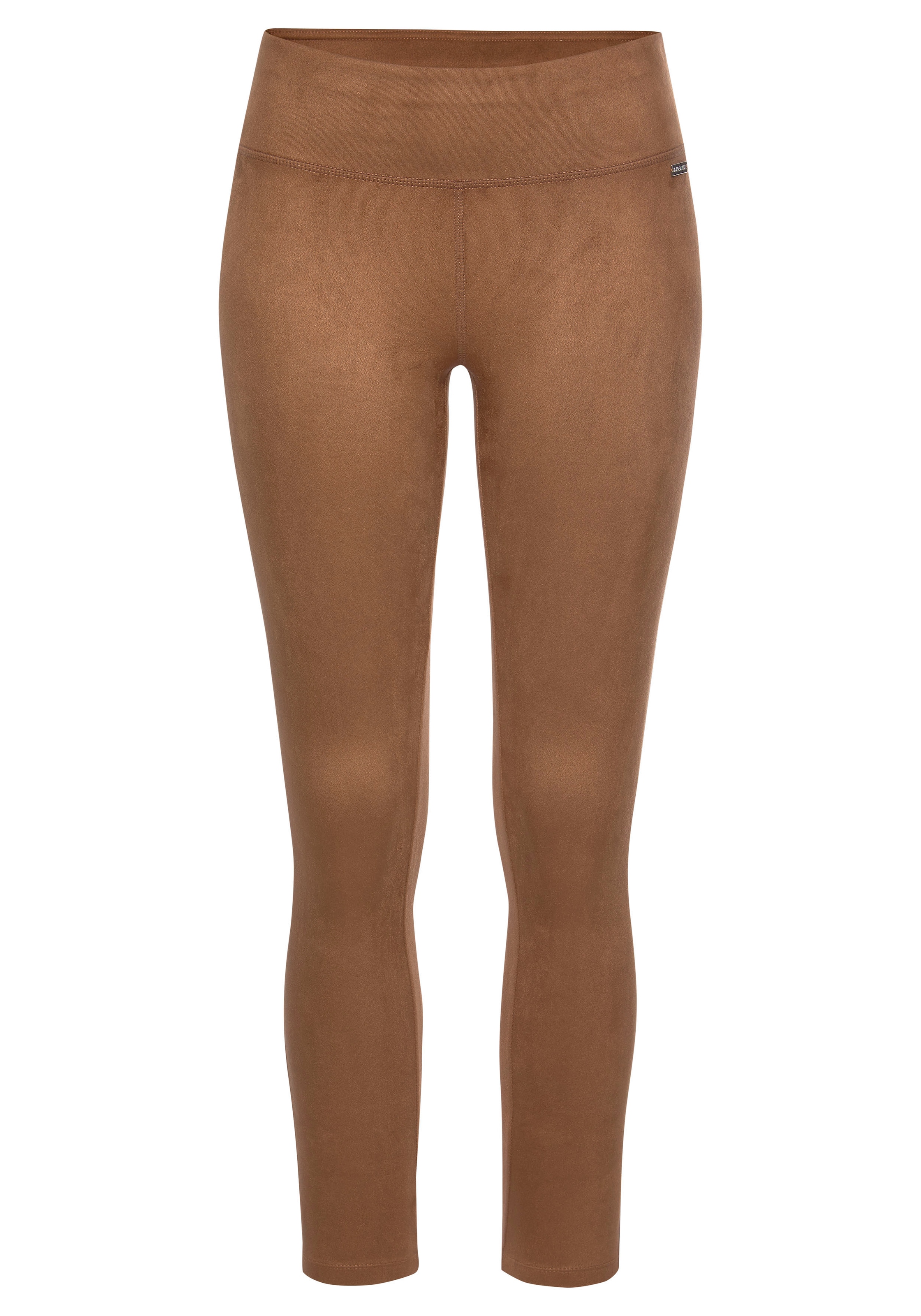 LASCANA Leggings, in Velourleder-Optik