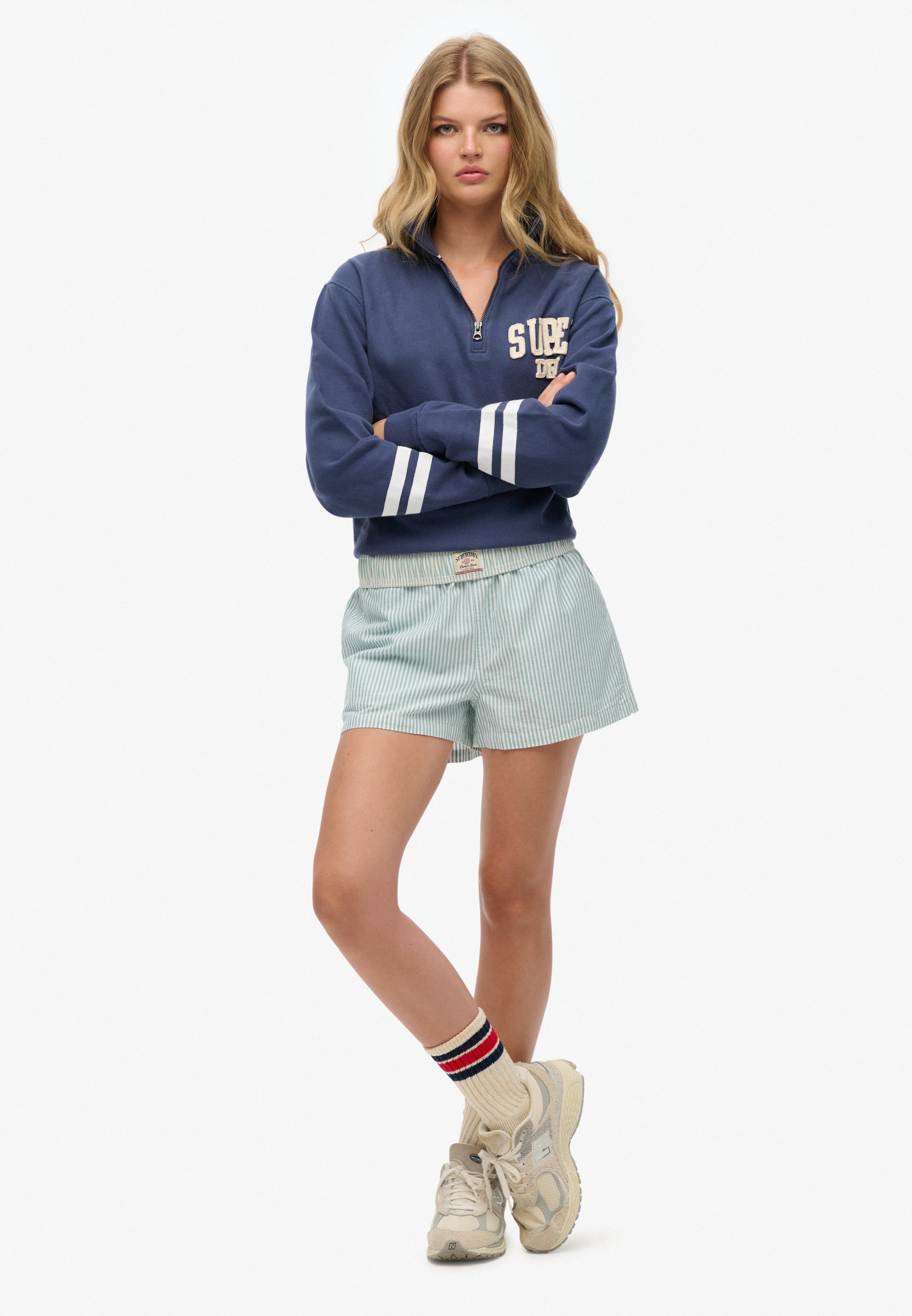 Superdry Shorts »COTTON STRIPE ELASTIC SHORT«