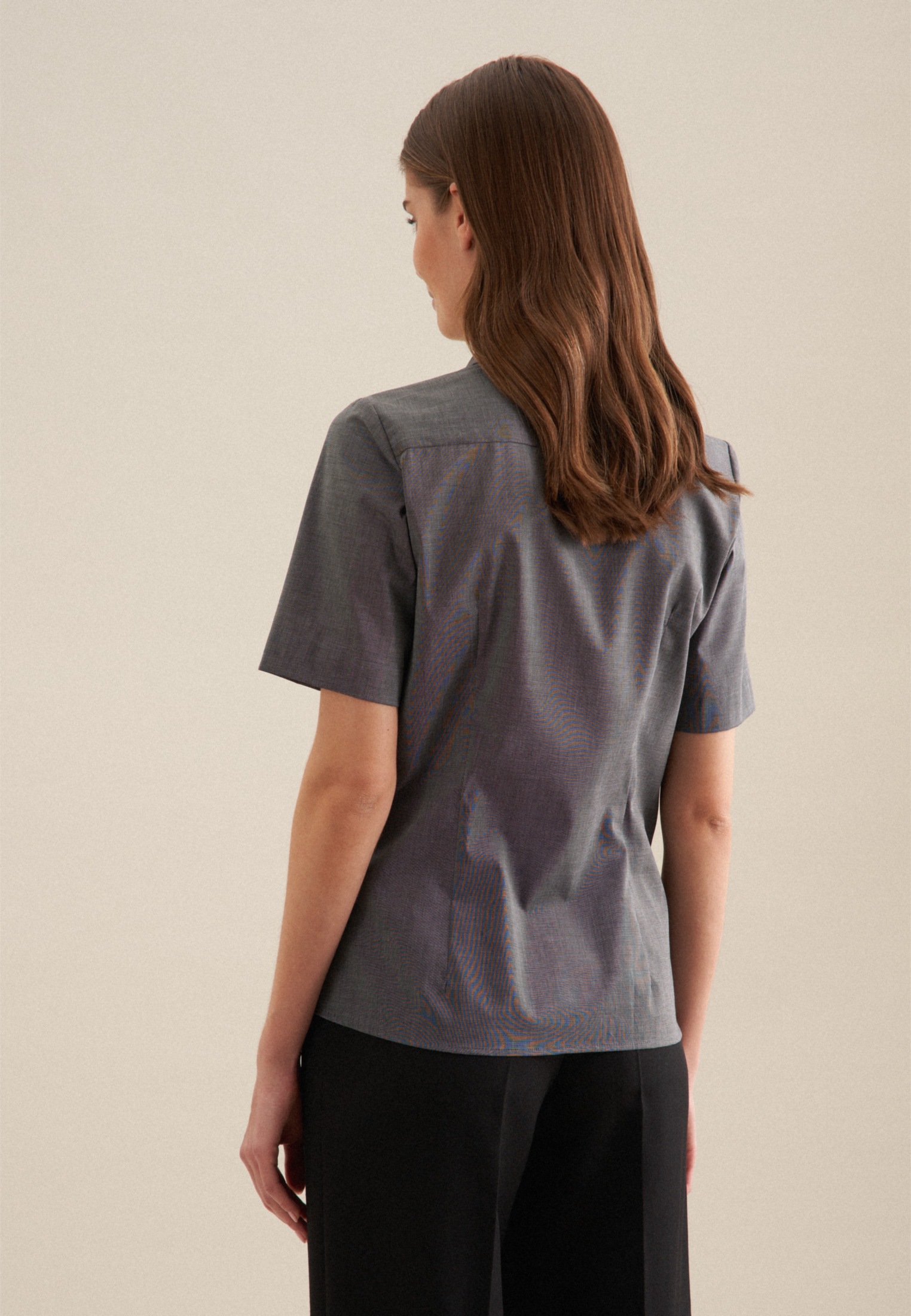 seidensticker Hemdbluse, 1/2 Kragen Uni günstig online kaufen