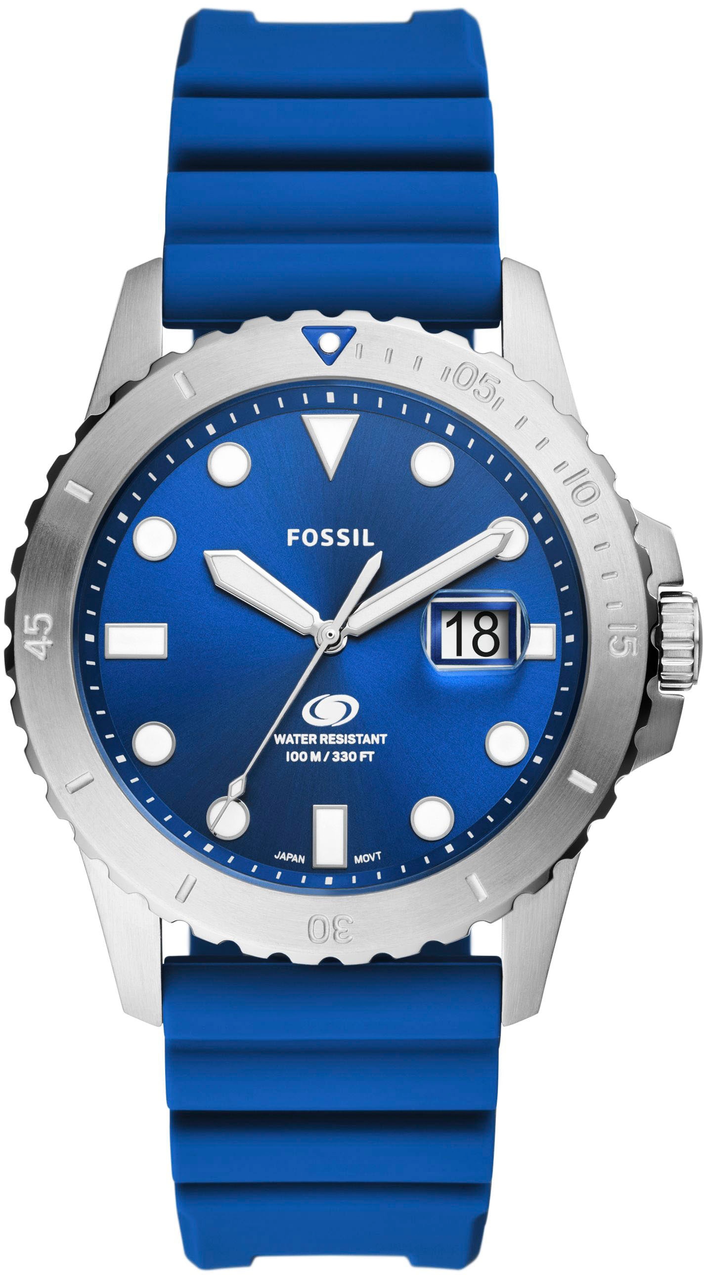 Fossil Quarzuhr »FOSSIL BLUE, FS5998«, Armbanduhr, Herrenuhr, Datum, analog