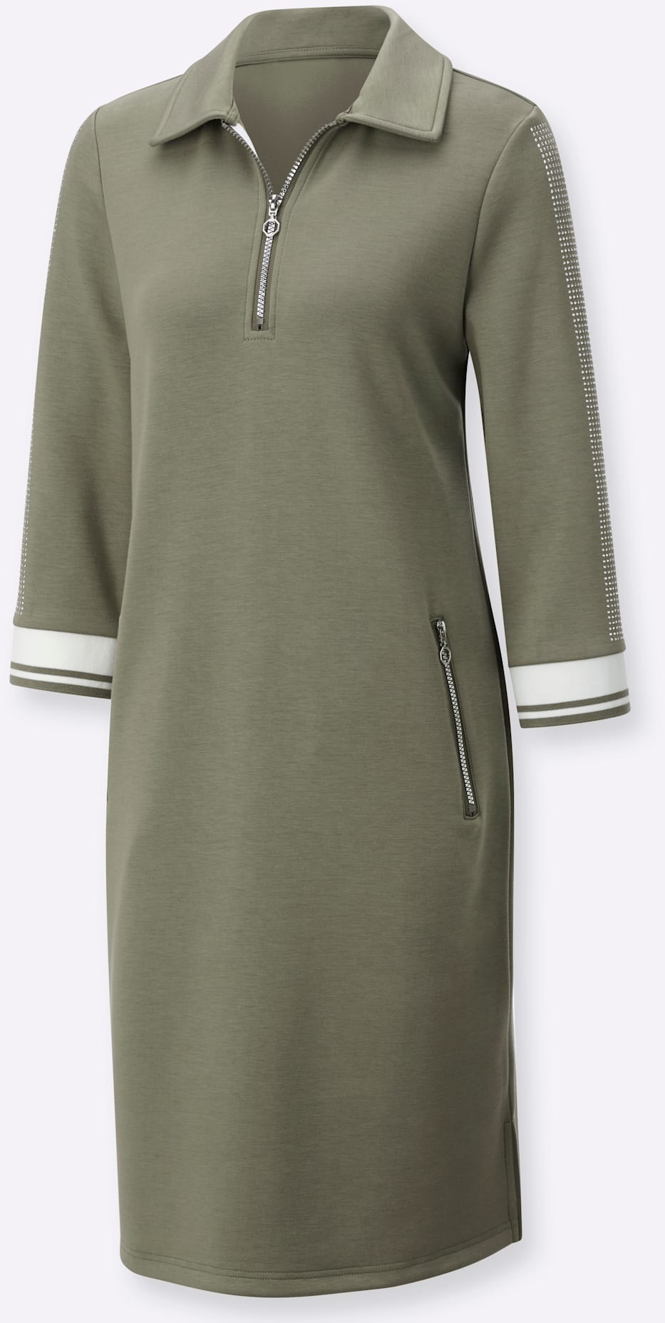 Thumbnail - creation L Shirtkleid "Modal-Mix-Kleid" Reißverschlusstasche