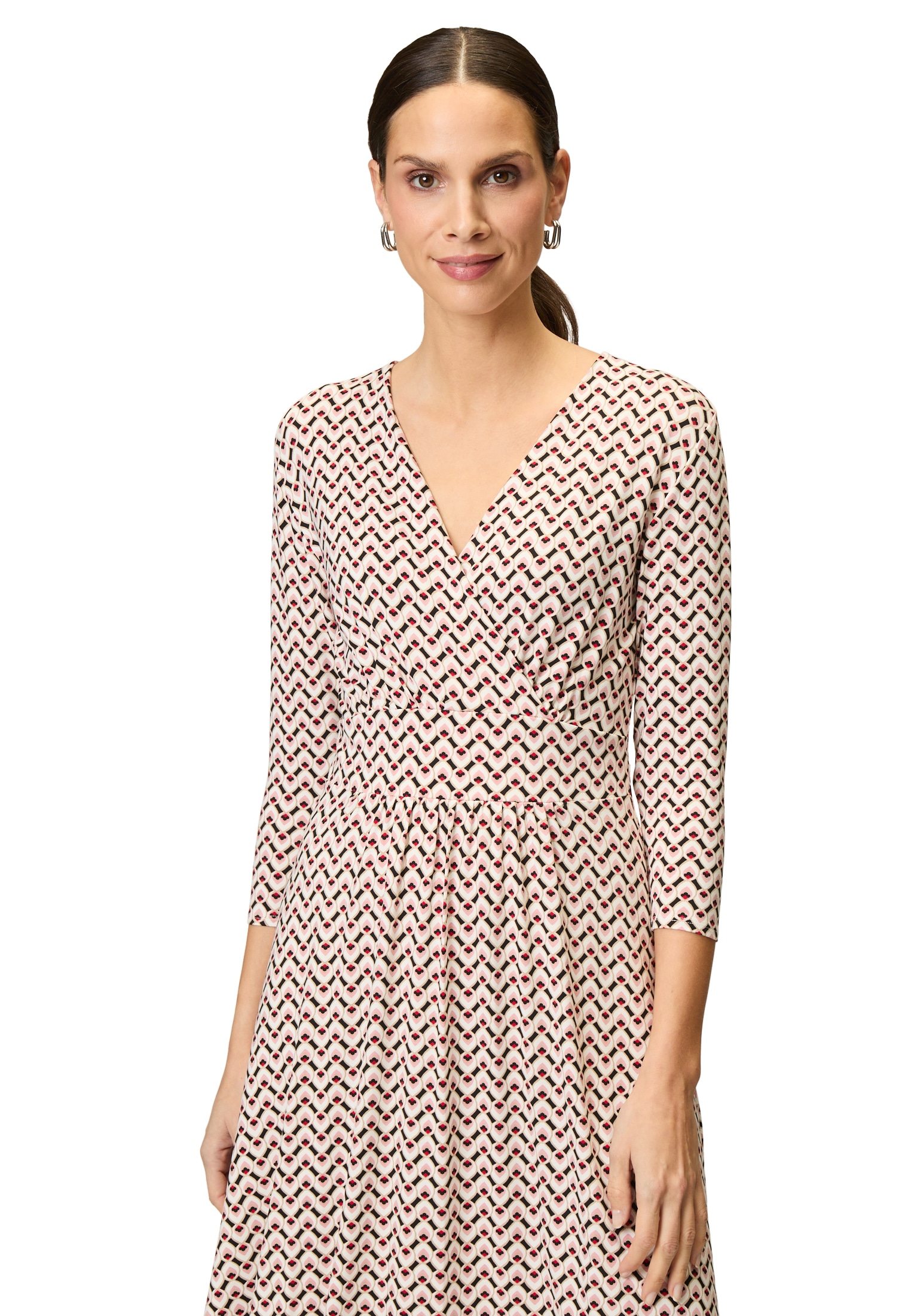 Zero Jerseykleid »zero Jerseykleid mit grafischem Print«, Wickeldesign