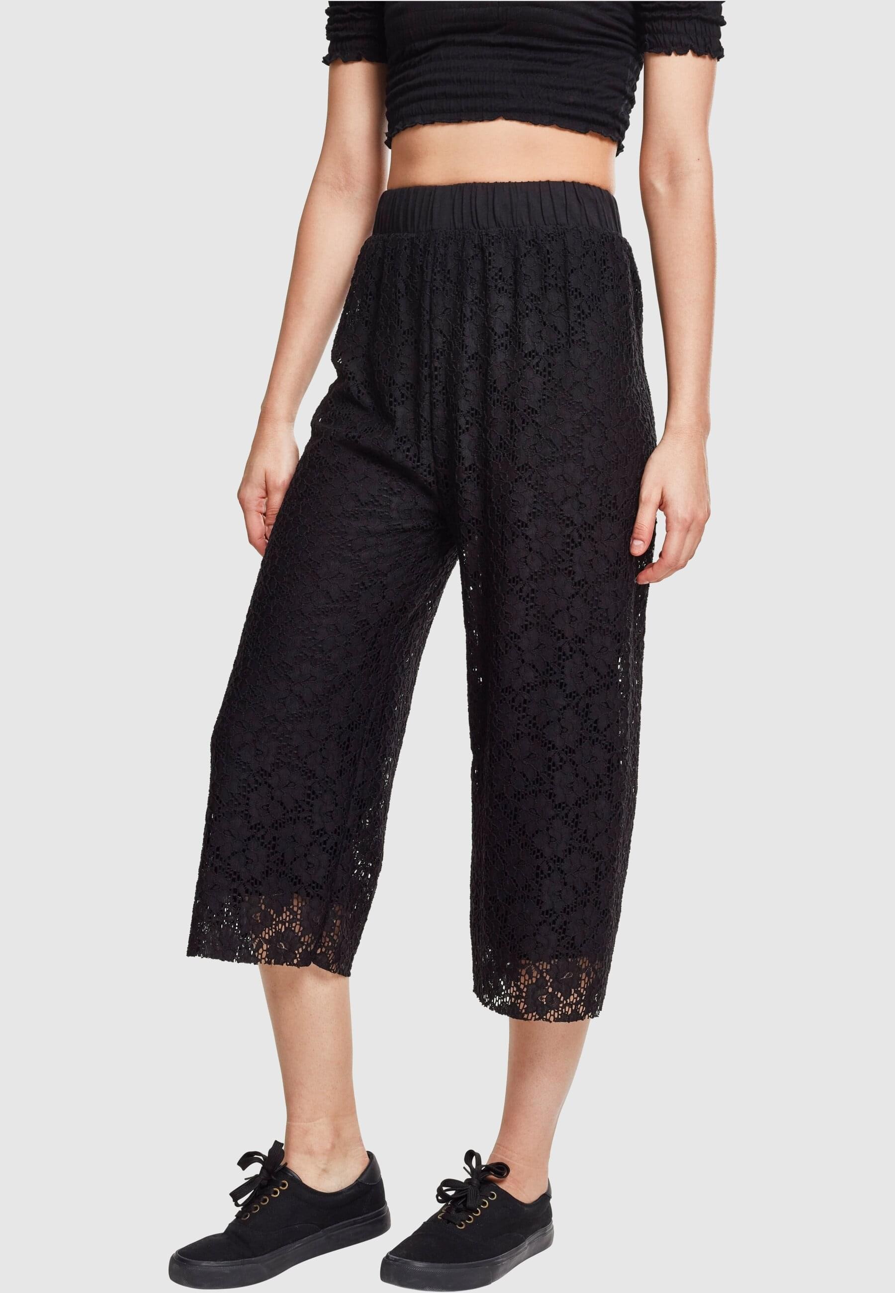 URBAN CLASSICS Bequeme Jeans »Urban Classics Damen Ladies Laces Culotte«, (1 tlg.)