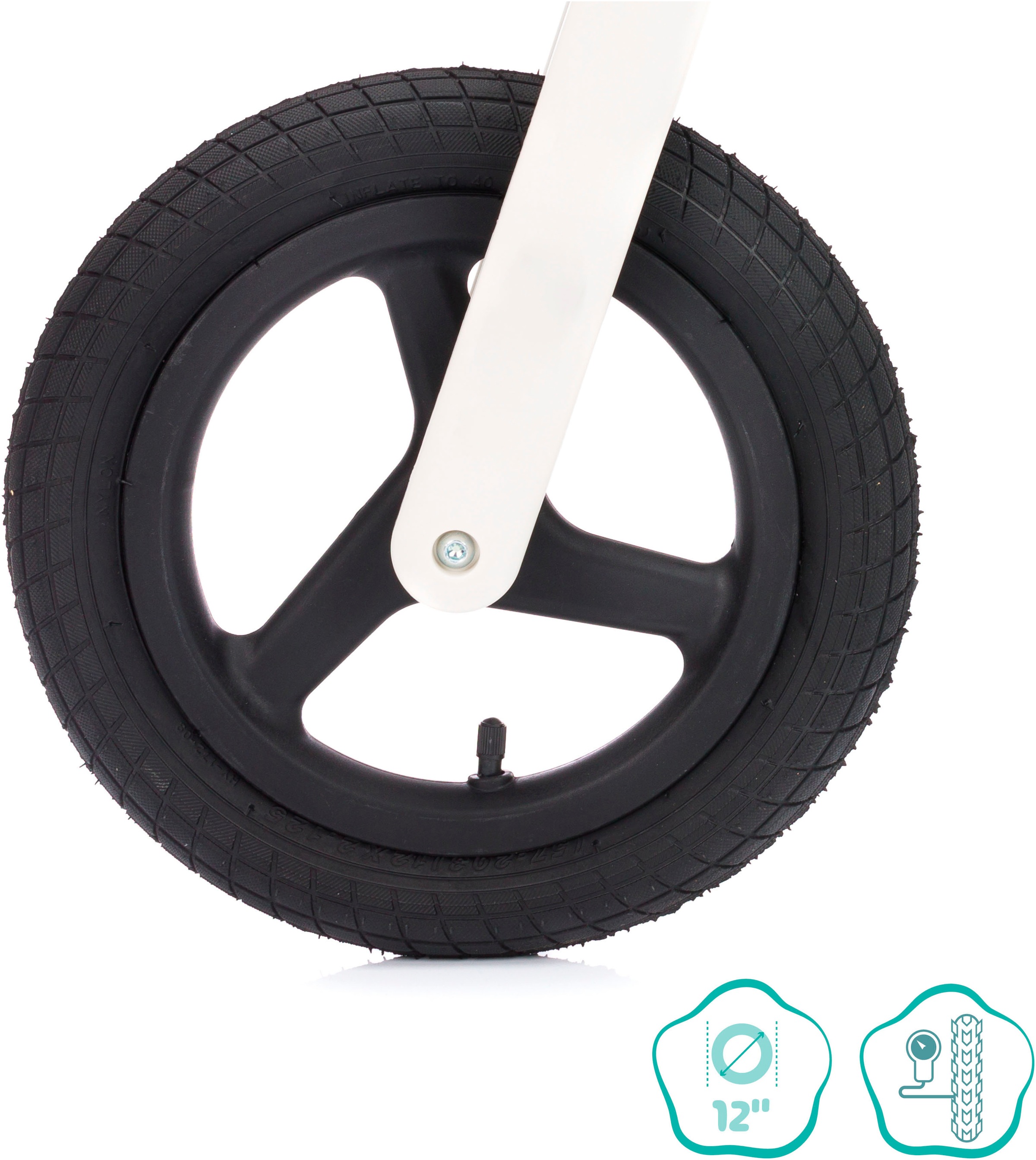 Fillikid Laufrad »Balance Bike Flash schwarz«, mit Luftreifen