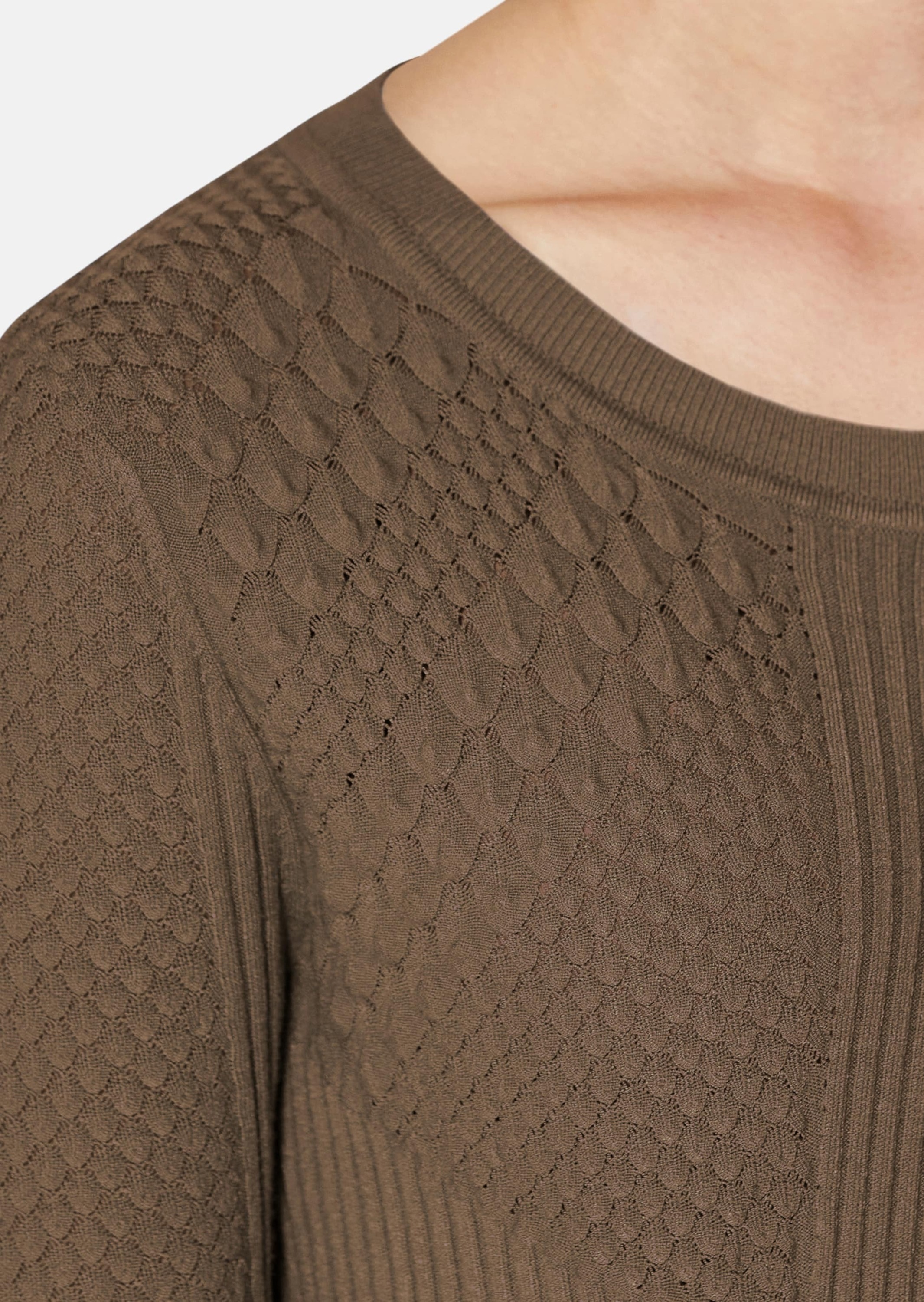 MADELEINE Longpullover »Pullover Rippstrickpullover«