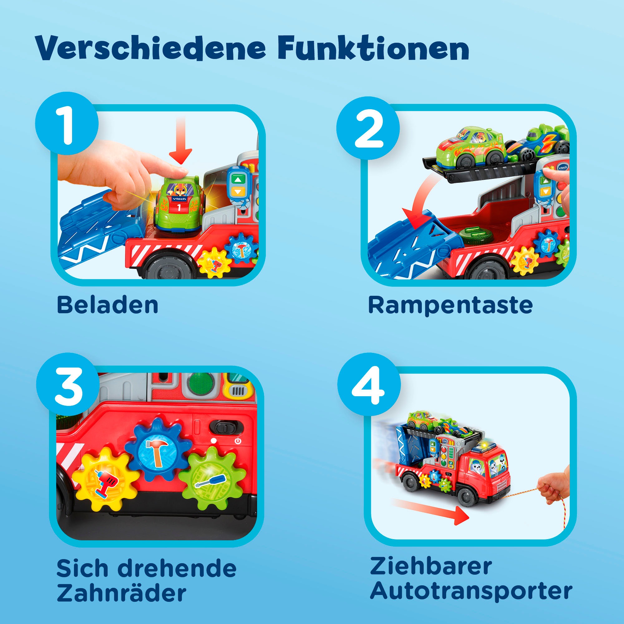 Vtech® Spielzeug-Transporter »Babys Autotransporter« mit Licht und Sound