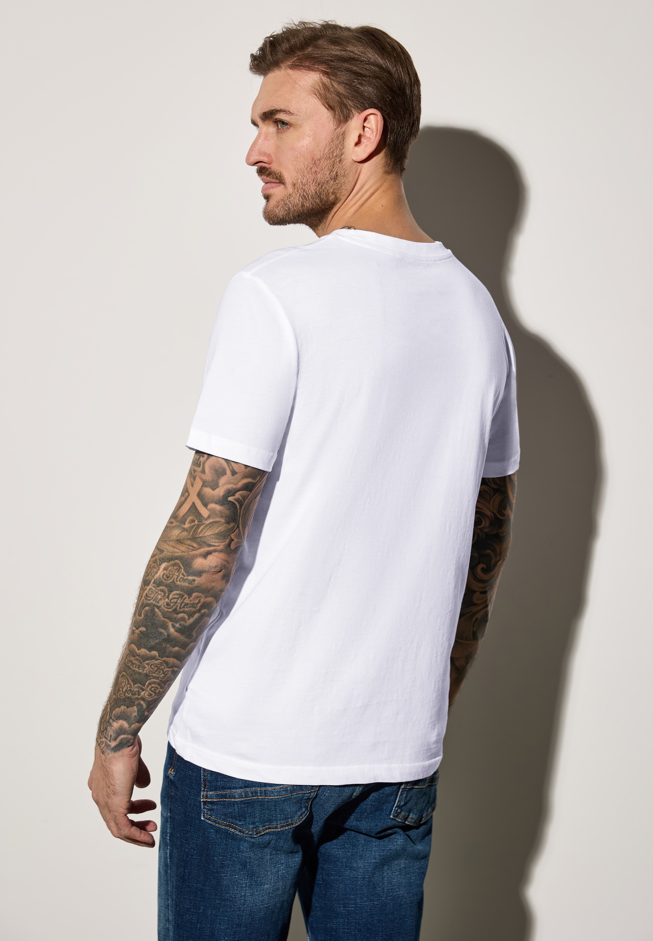 STREET ONE MEN T-Shirt, mit Rundhalsausschnitt