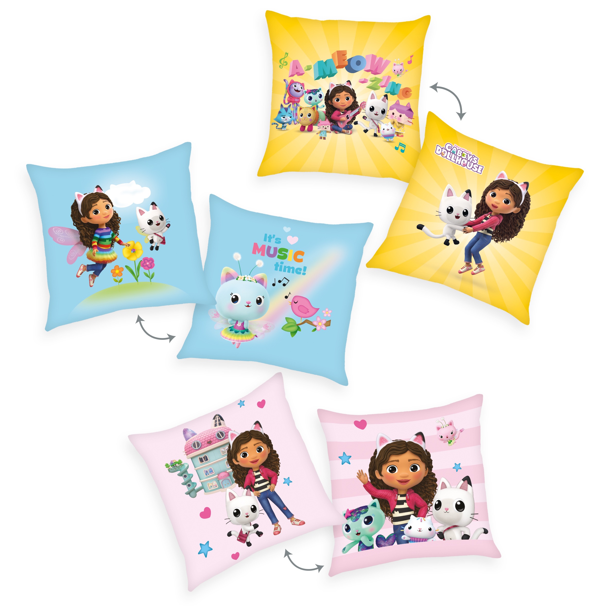 Dreamworks Gabby’s Dollhouse Dekokissen "Gabbys Dollhouse" hochfarbig bedru günstig online kaufen