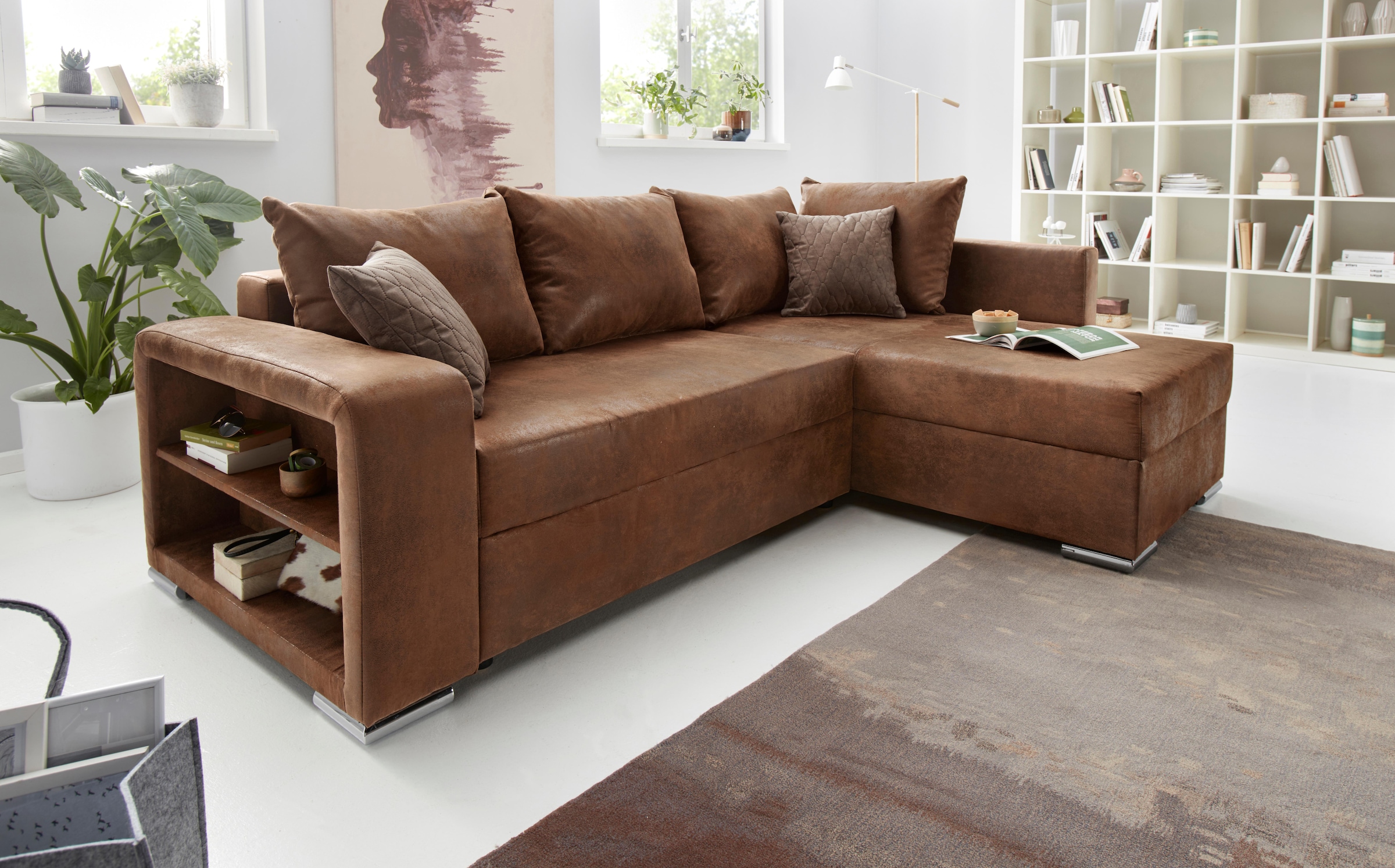 COLLECTION AB Ecksofa "John L-Form" inklusive Bettfunktion und Bettkasten günstig online kaufen