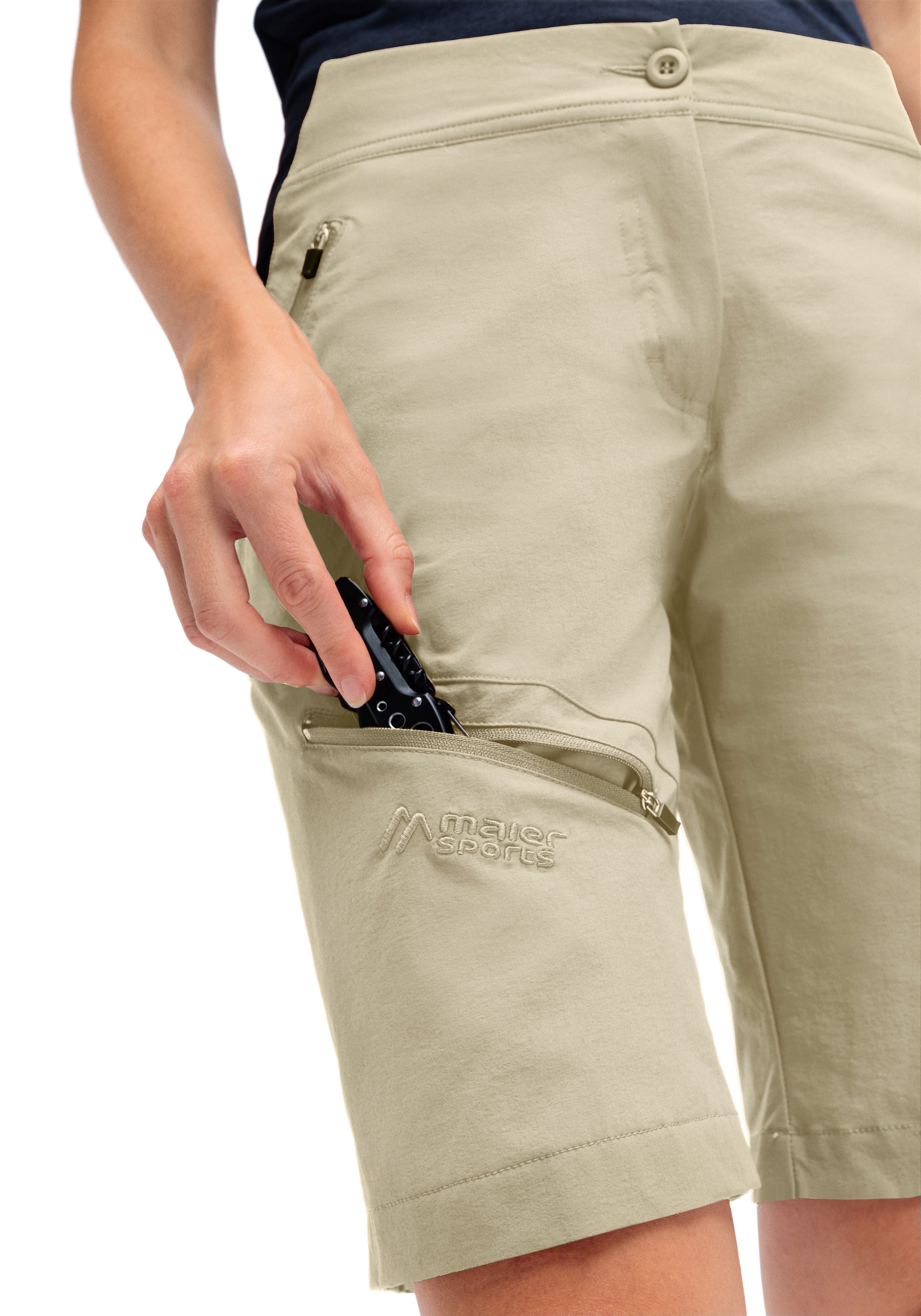 Maier Sports Outdoorhose »Inara Short Vario«, Damen Shorts, kurze Wanderhose, Outdoor-Hose, 4 Taschen, Regular Fit