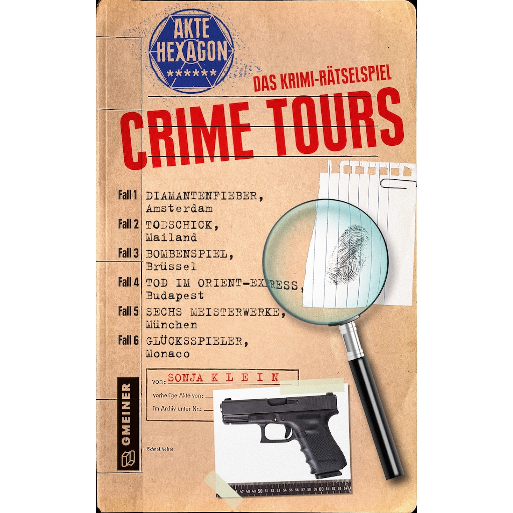 GMEINER Spiel »Crime Tours - Akte Hexagon«