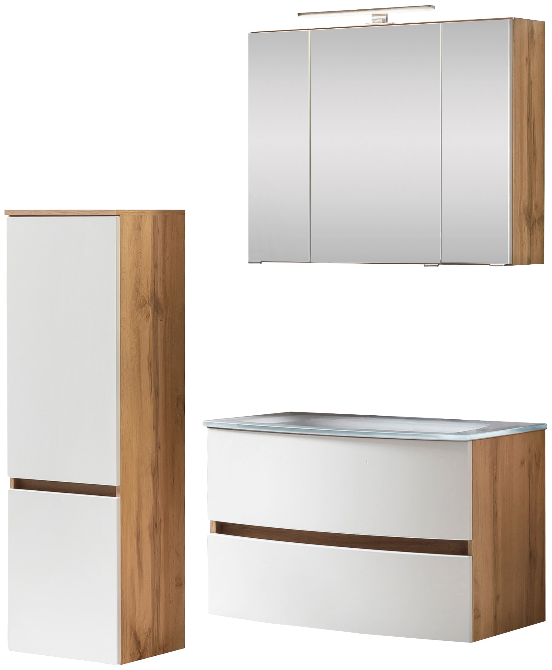 welltime Badezimmer-Set "Kaunas" Set, 3 Stk. tlg. günstig online kaufen