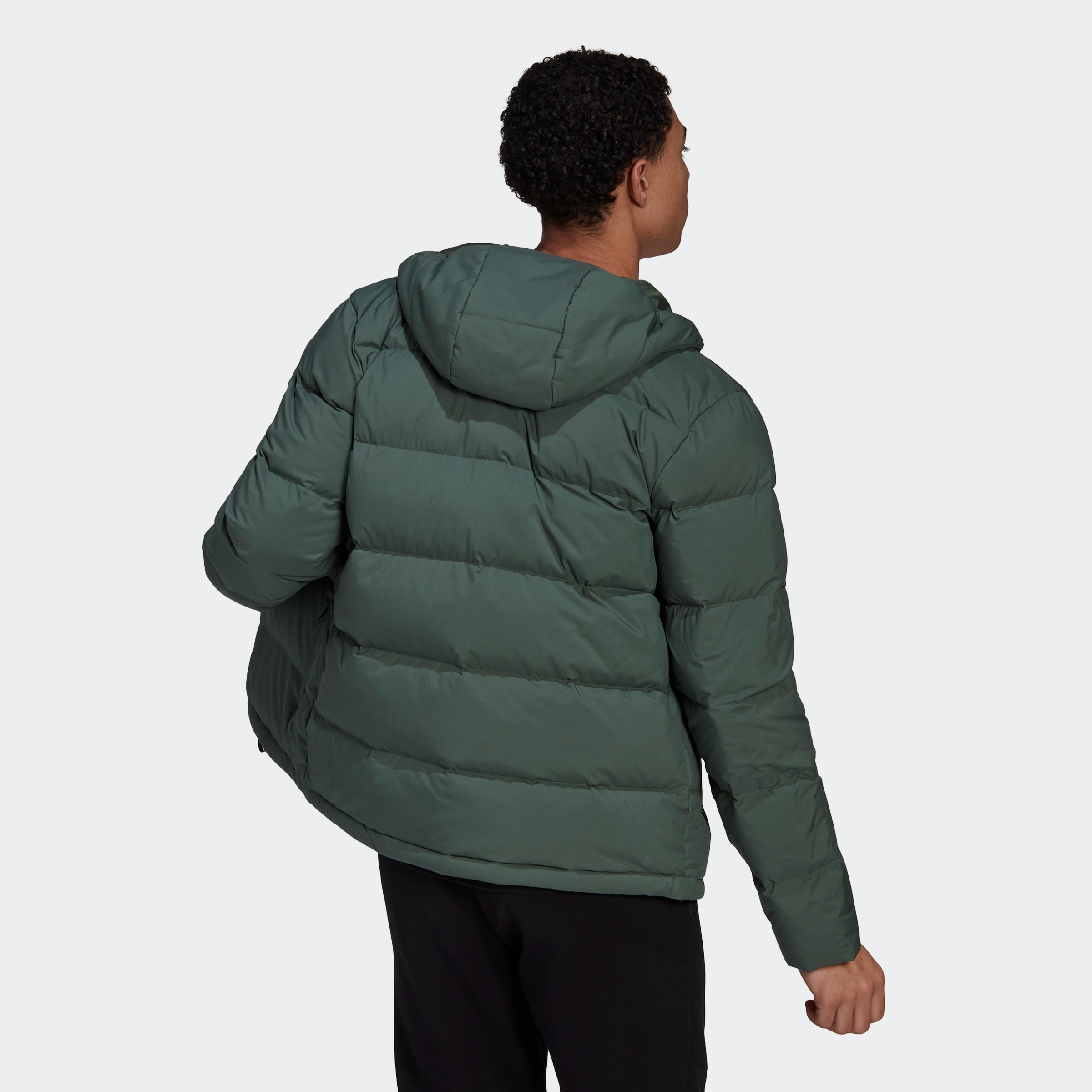 adidas Sportswear Outdoorjacke »HELIONIC HOODED DAUNENJACKE«, mit Kapuze