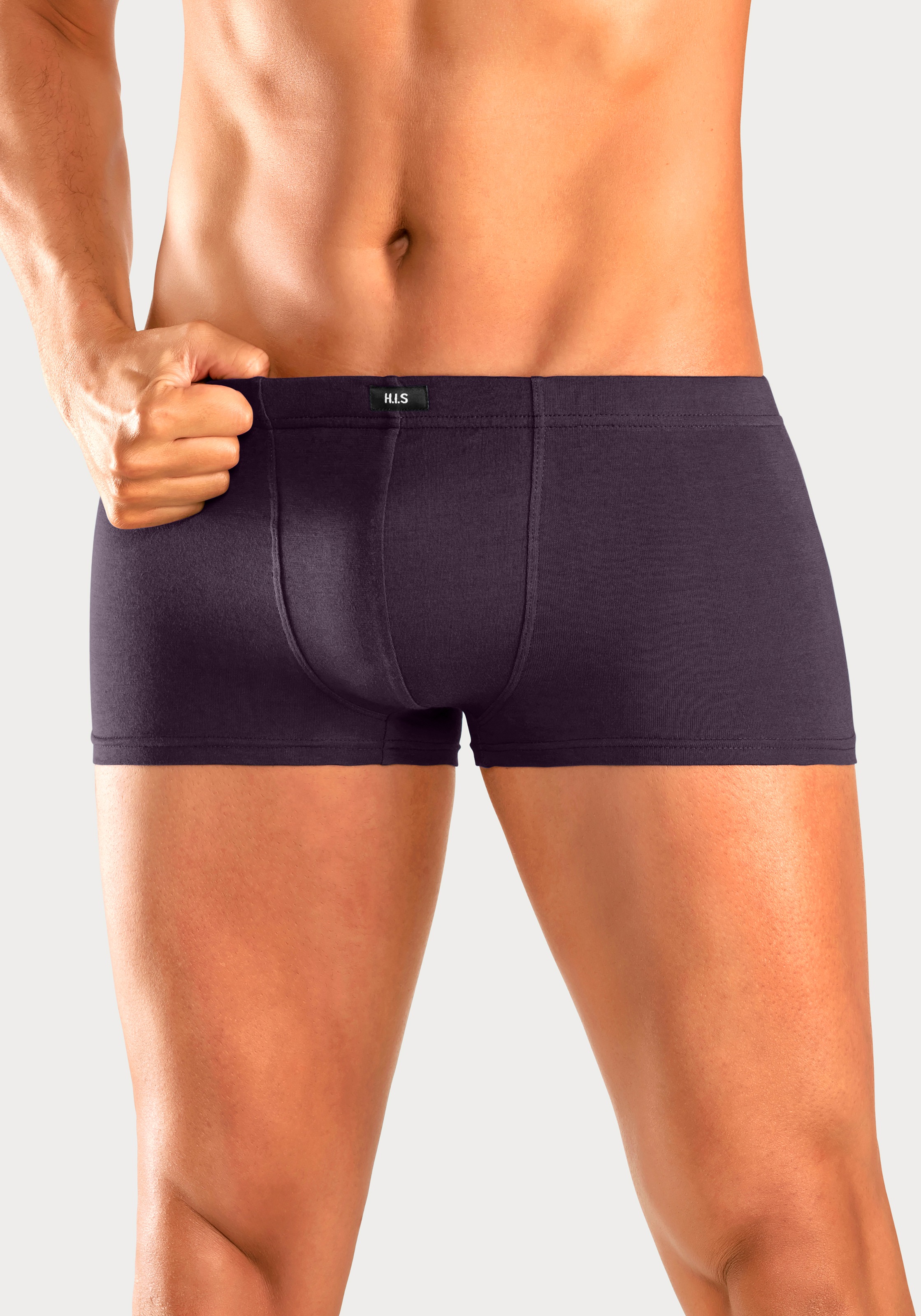 H.I.S Hipster Packung, 5 Stk. knapp sitzende Boxershorts aus Baumwollstretc günstig online kaufen
