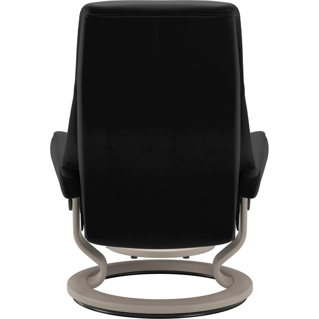 Wohnen Sessel Stressless® Relaxsessel »View«, (Set, Relaxsessel mit Hocker), mit Classic Base, Größe M,Gestell Whitewash 