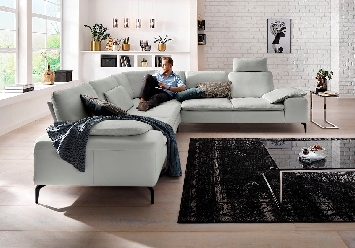 W.SCHILLIG Ecksofa "valentinoo, Designsofa, elegant und bequem, L-Form" mit günstig online kaufen