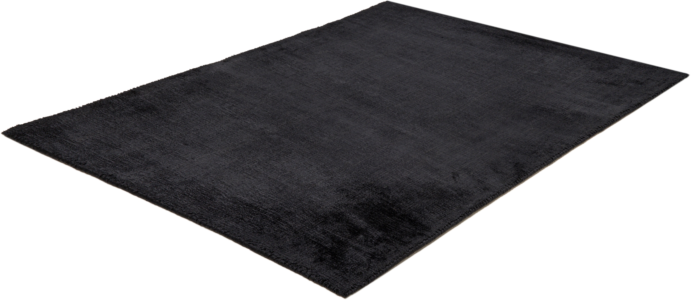 TOM TAILOR HOME Teppich »Shine uni«, rechteckig, 8 mm Höhe, Handweb Teppich, 100% Viskose, handgewebt, mit elegantem Schimmer