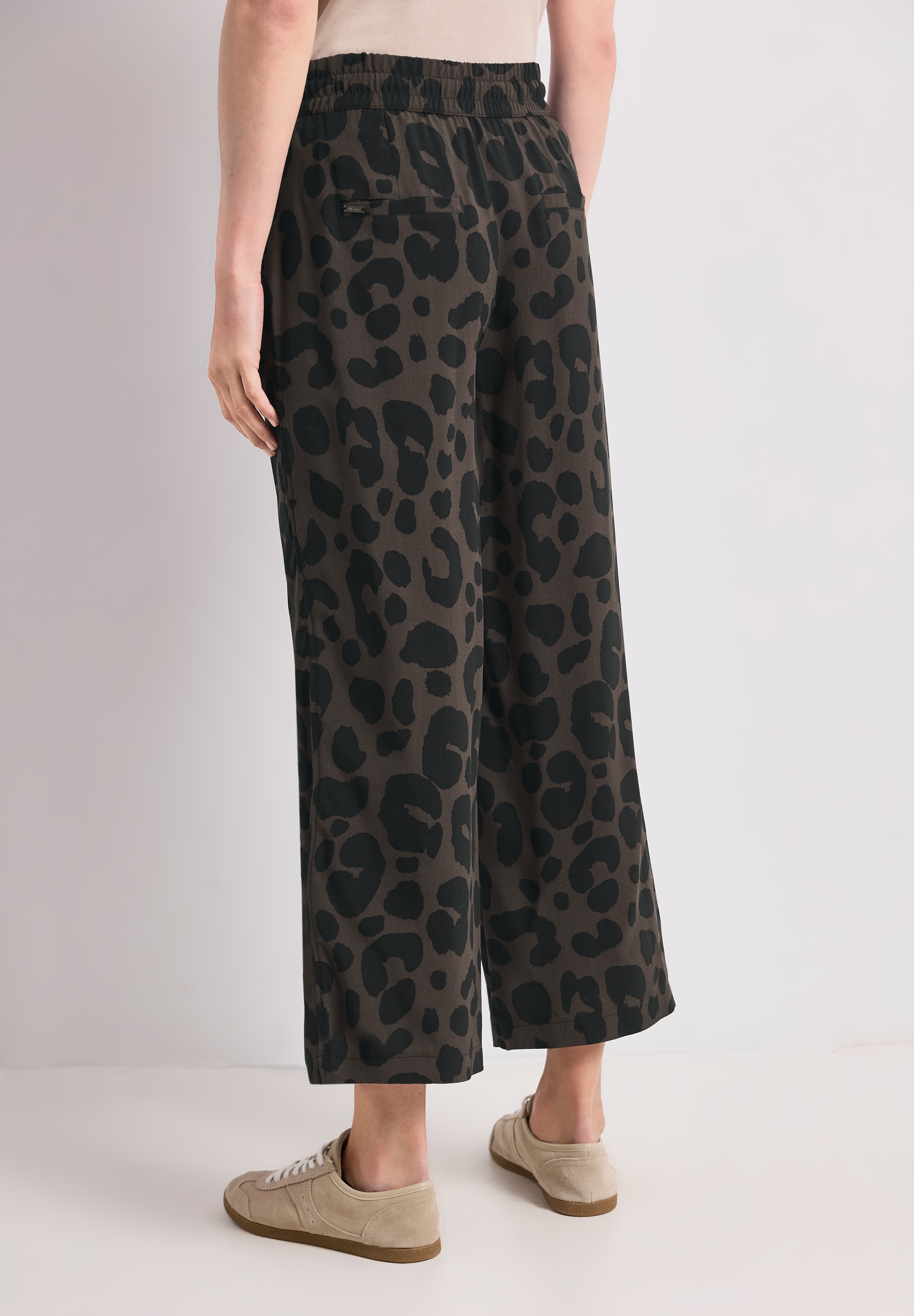 STREET ONE Stoffhose  mit allover Print