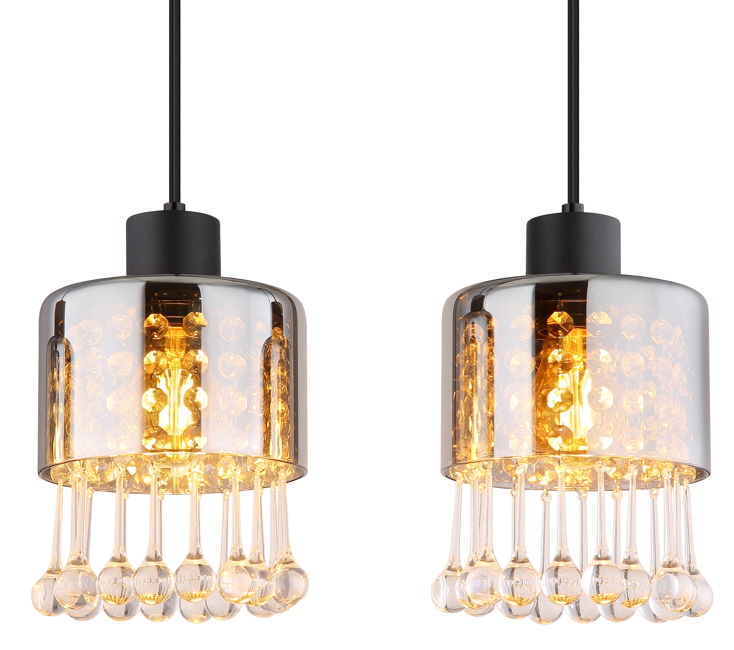 GLOBO LIGHTING Hängeleuchte »HENDRY« E27 1 Stk. Hängeleuchte für Esszimmer Kristall modern