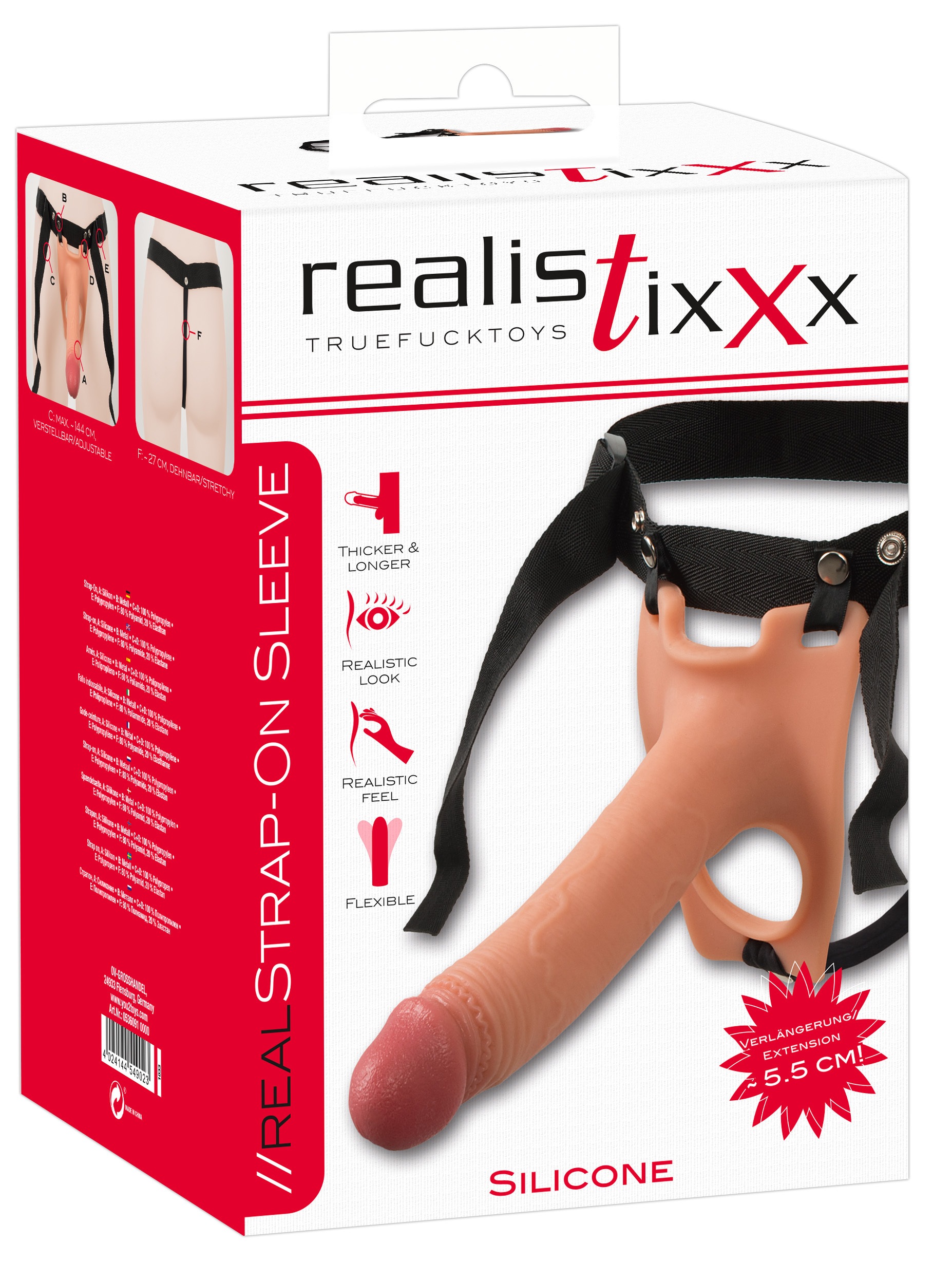 Realistixxx Penishülle »Strap-On Penishülle Strap-on Sleeve«
