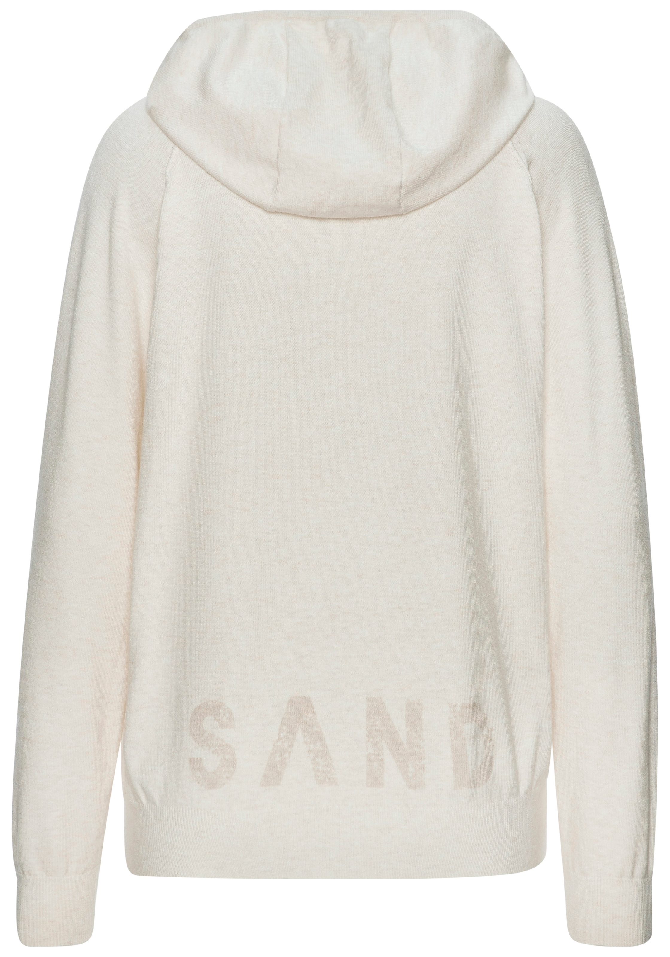 Elbsand Kapuzenpullover aus hochwertigen Strick und eingestricktem Logo