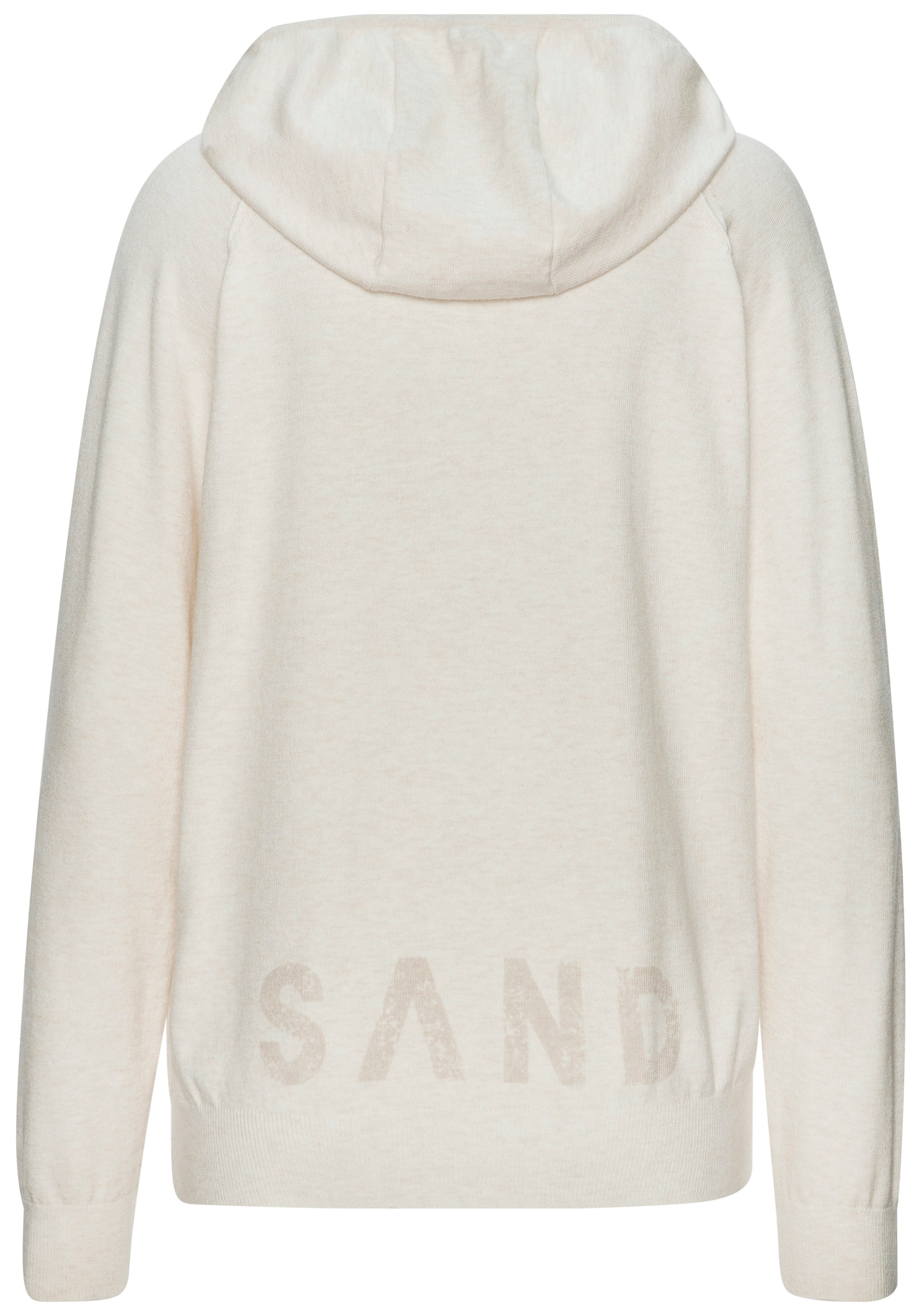 Elbsand Kapuzenpullover aus hochwertigen Strick und eingestricktem Logo günstig online kaufen