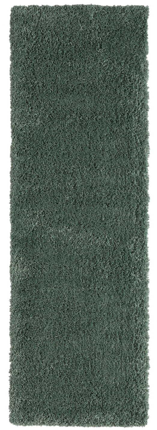 Myflair Möbel & Accessoires Hochflor-Bettumrandung »My Shaggy«, (3 tlg.), Shaggy, Uni-Farben, leicht glänzend, extra flauschig, Läufer-Set