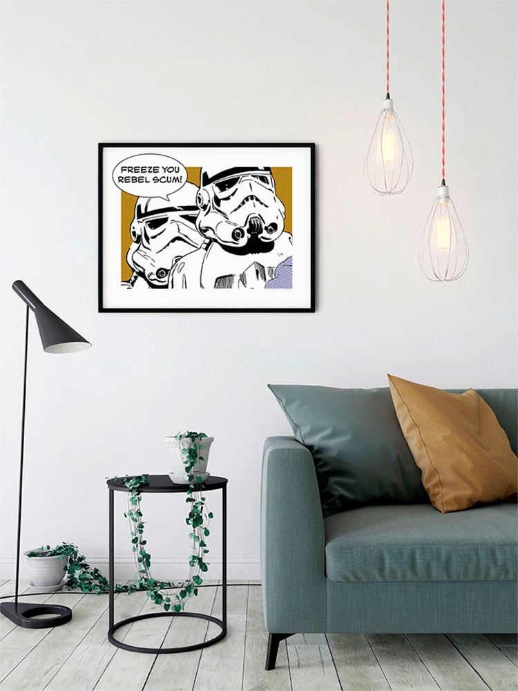 Komar Bild »Star Wars Classic Comic Quote Stormtrooper«, Star Wars, (1 St.), Wandbild zur Dekoration im Kinderzimmer - ohne Rahmen
