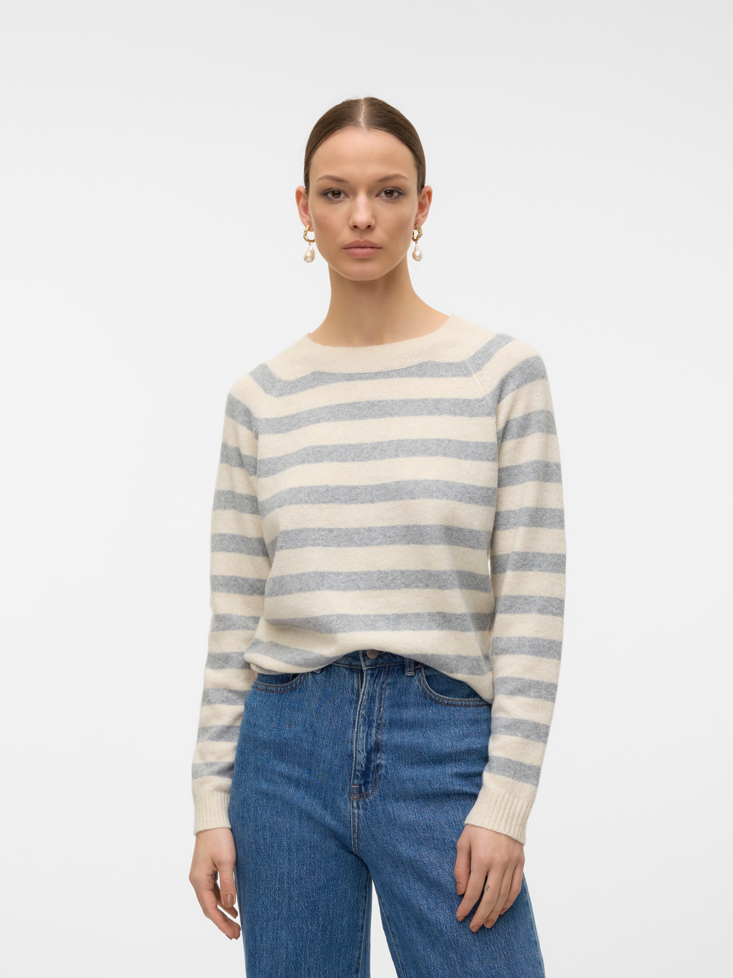 Vero Moda Rundhalspullover "VMDOFFY LS O-NECK BLOUSE GA NOOS" günstig online kaufen