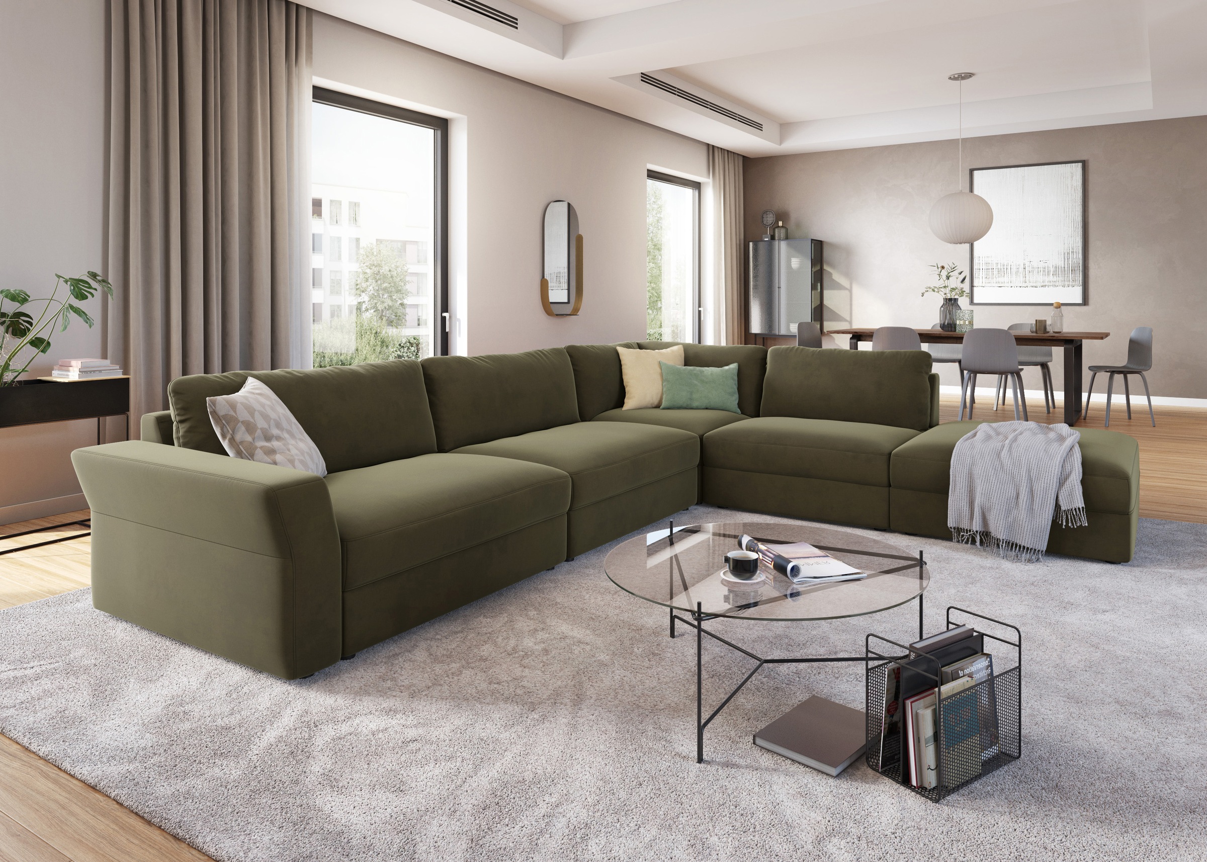 Thumbnail - sit&more Ecksofa "Cadabra L-Form" Breite 356 cm, mit Sitztiefenverstellung