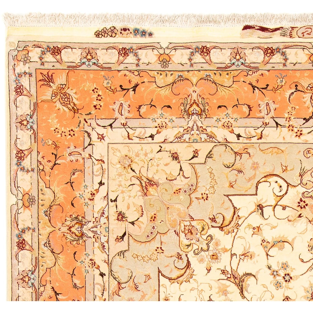 morgenland Orientteppich »Täbriz rund - 310 x 201 cm - beige«, rechteckig