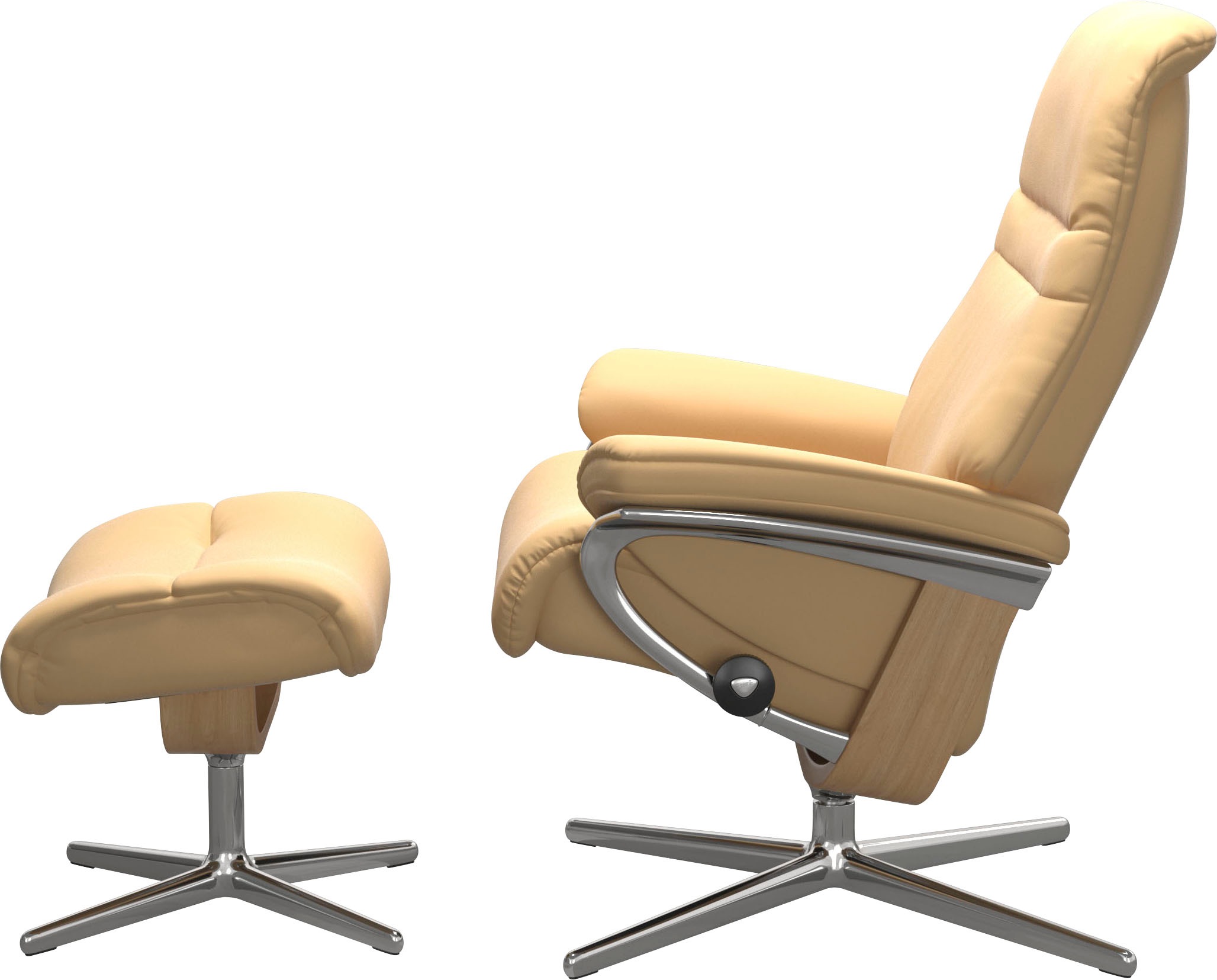 Stressless® Fußhocker »Sunrise«, mit Cross Base, Größe S, M & L, Holzakzent Eiche